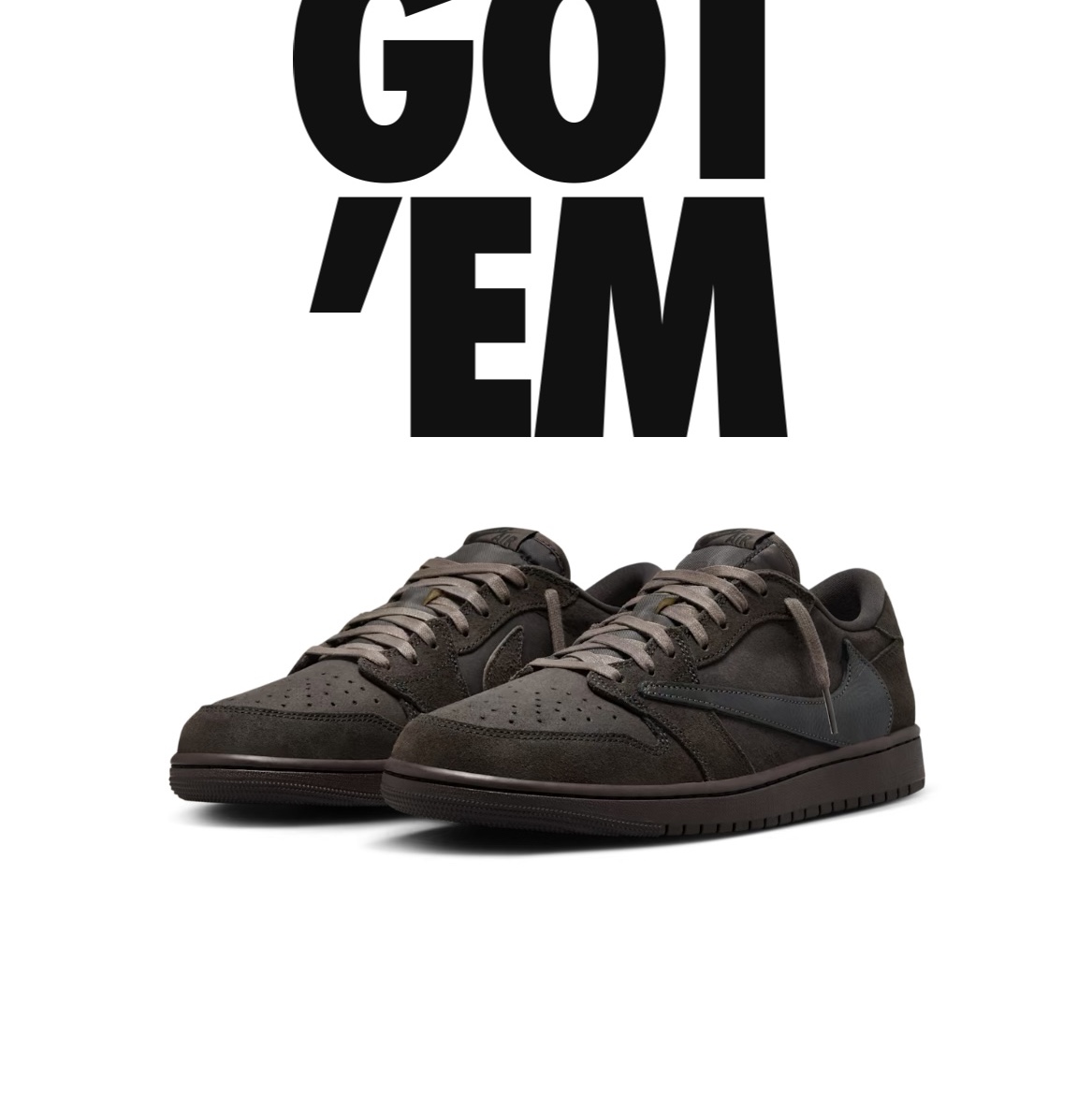 Jordan 1 x Travis Scott Retro Low OG SP Velvet Brown and Dark Mocha 착용 스타일