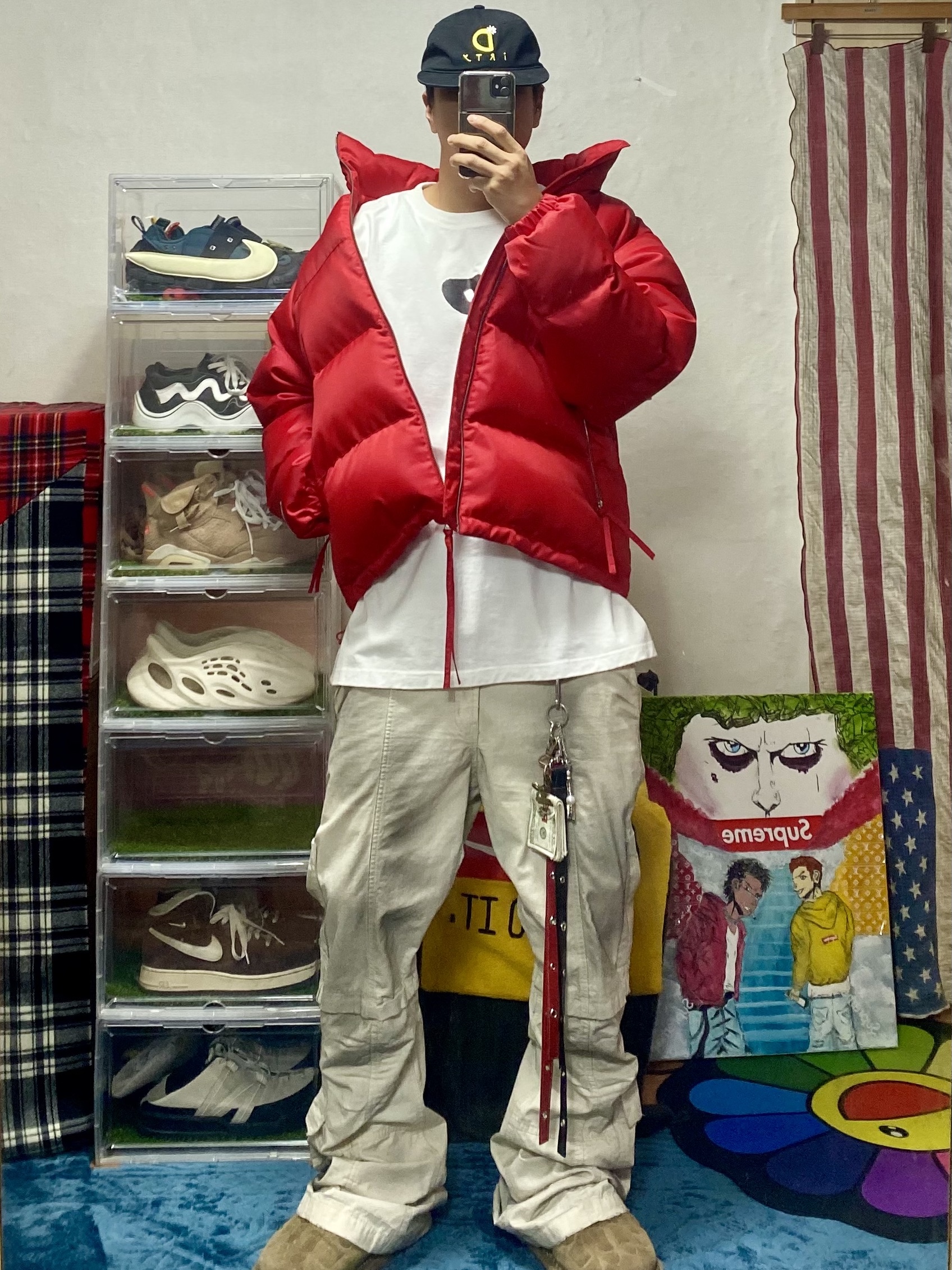 Kinchi x Yiyae Bone Mule Camel, Nike x Cactus Plant Flea Market Air Flea 2 Faded Spruce 착용 스타일 - 1