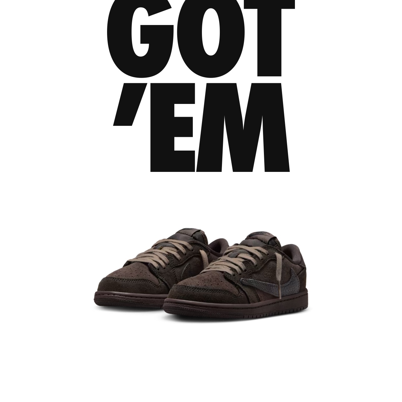 Jordan 1 x Travis Scott Retro Low OG SP Velvet Brown and Dark Mocha 착용 스타일