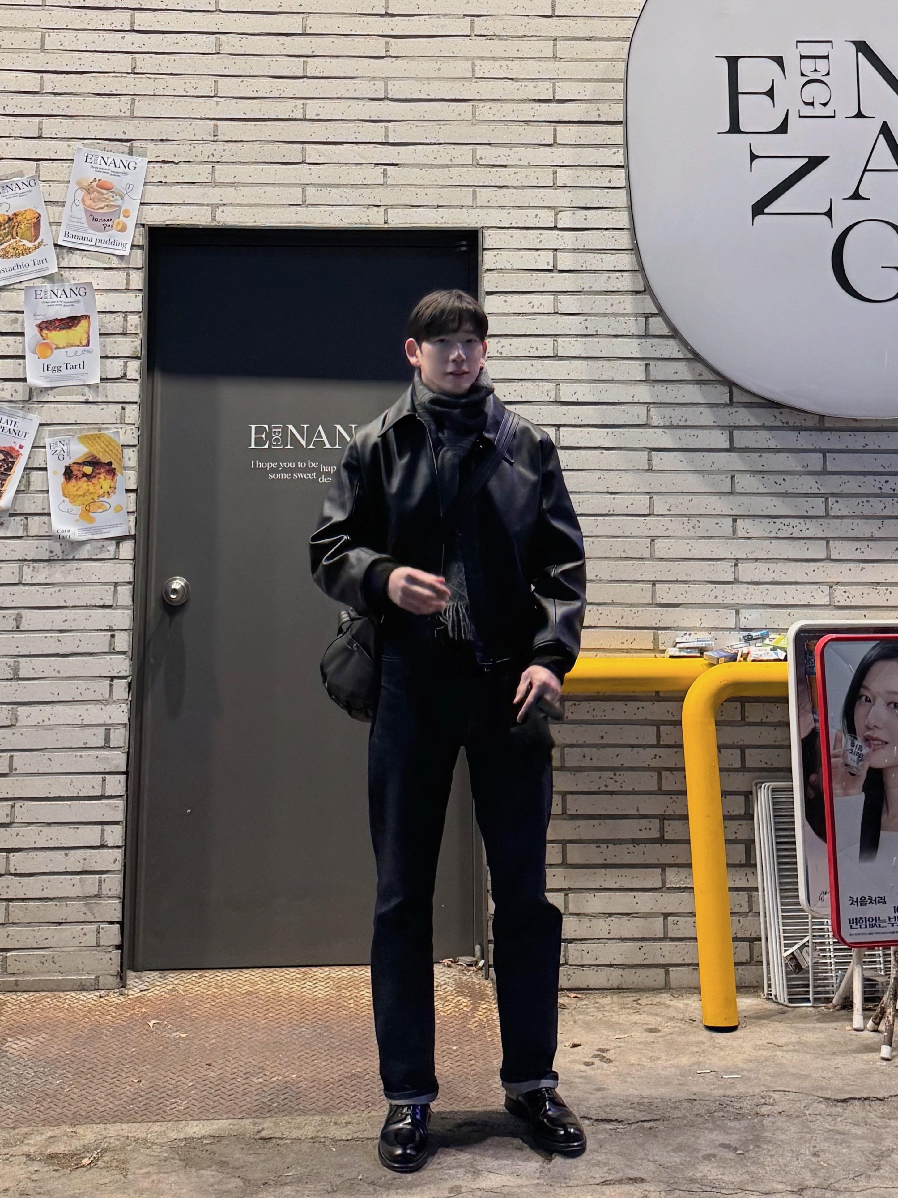 Grds Blucher 15 Leahter Black 착용 스타일 - 3