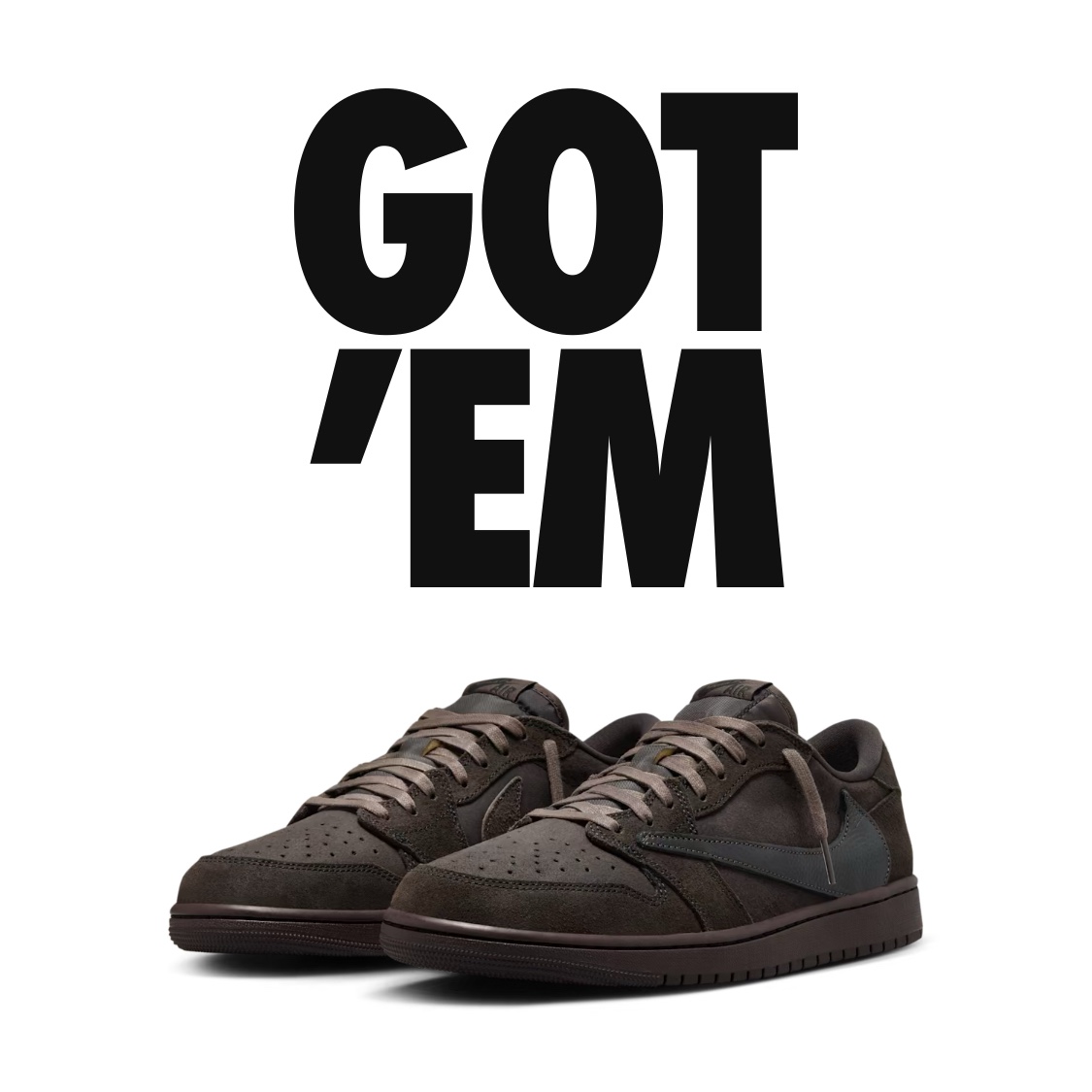 Jordan 1 x Travis Scott Retro Low OG SP Velvet Brown and Dark Mocha 착용 스타일