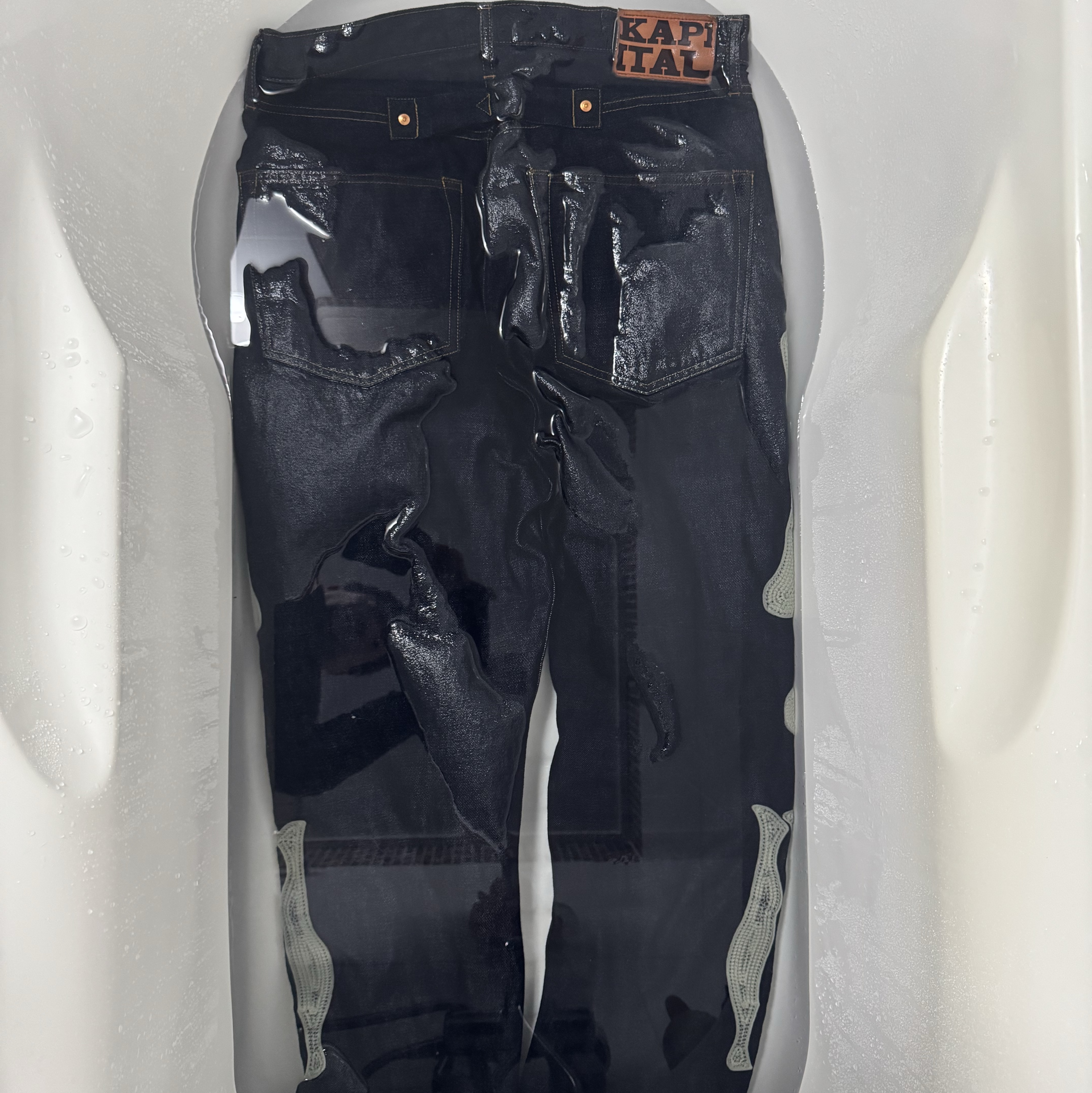 Kapital 12.5 oz. Denim Mexican Tuxedo 5P Okagilly Pants Indigo 착용 스타일