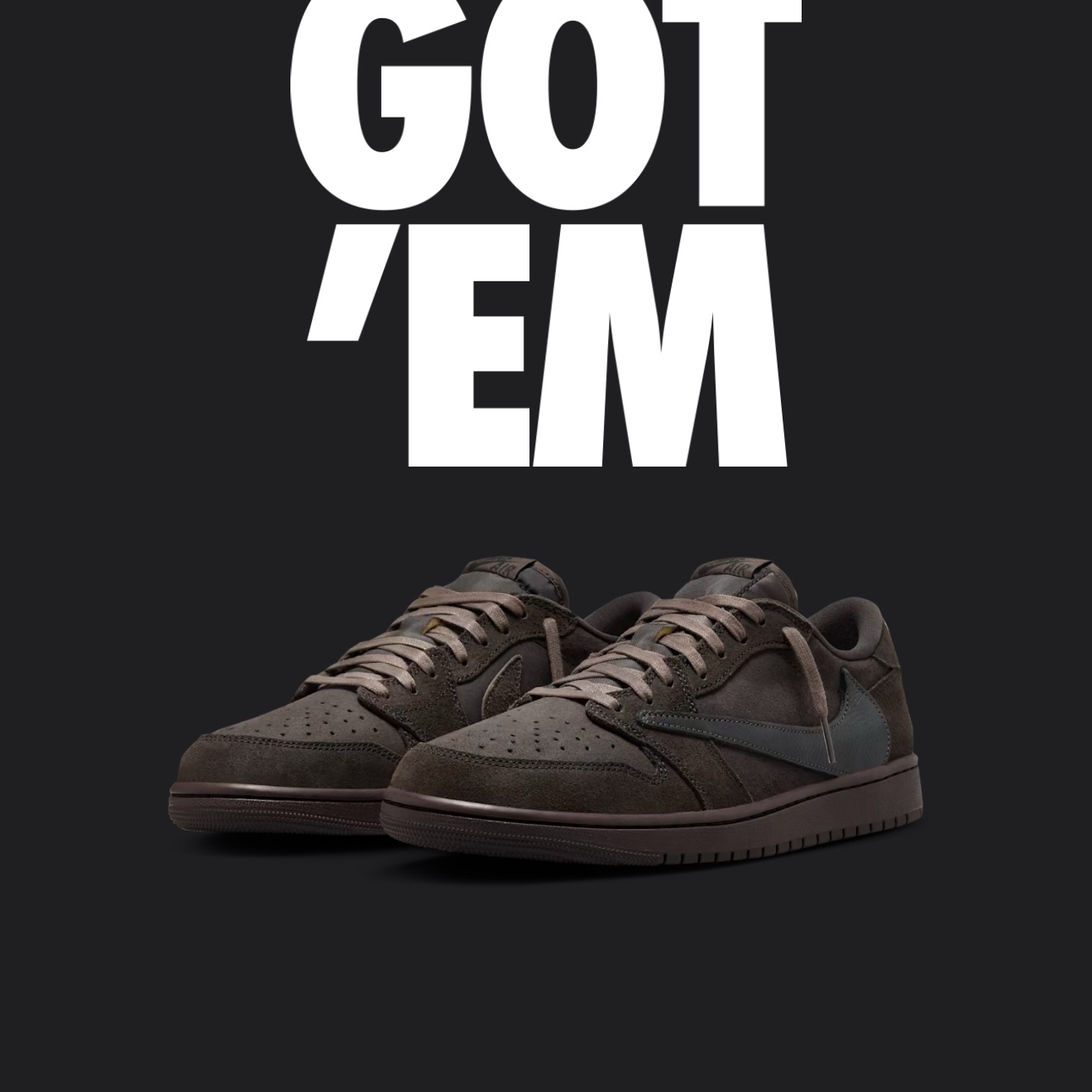 Jordan 1 x Travis Scott Retro Low OG SP Velvet Brown and Dark Mocha 착용 스타일
