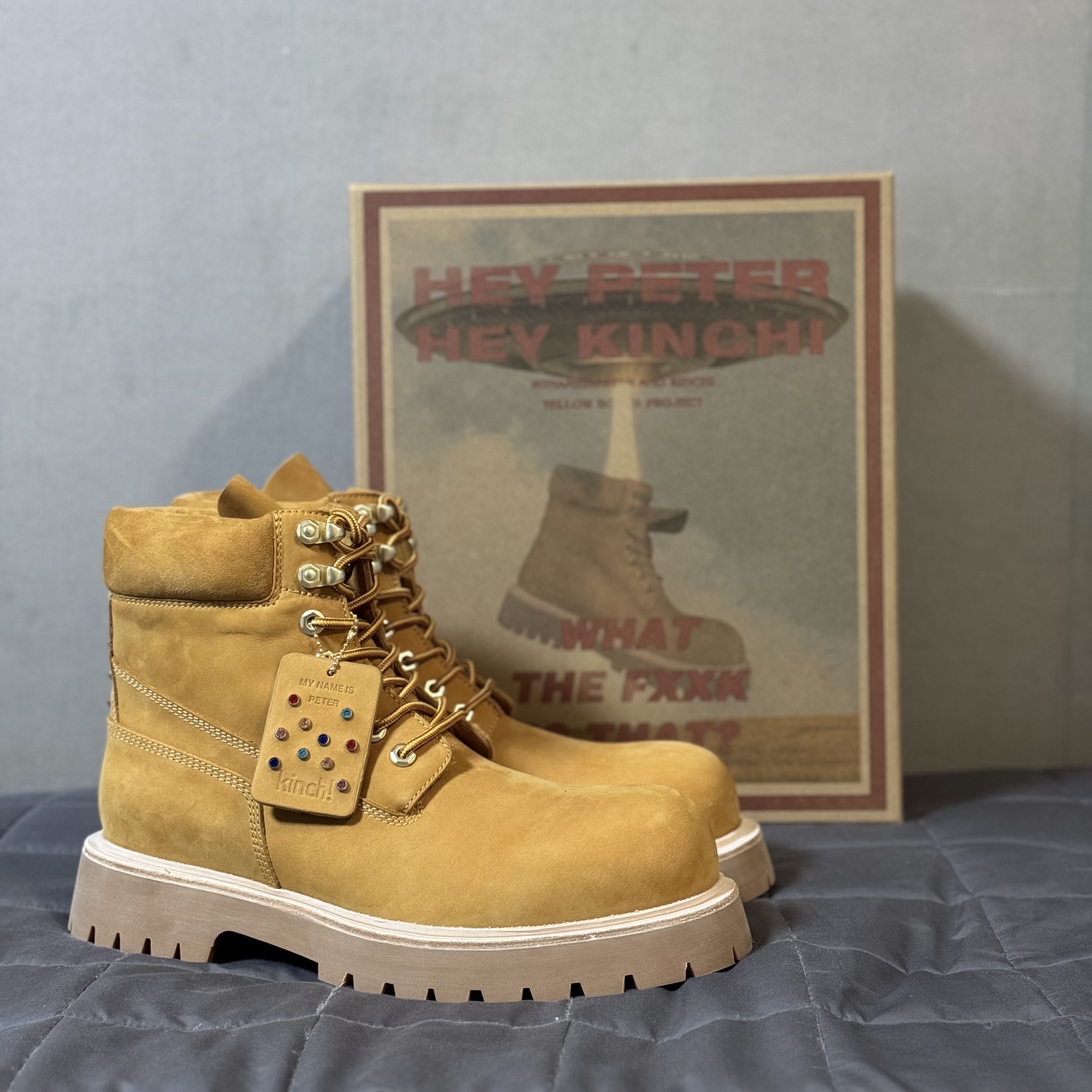 Kinchi x My Name Is Peter Boots - 888 (a) Yellow 착용 스타일 - 5