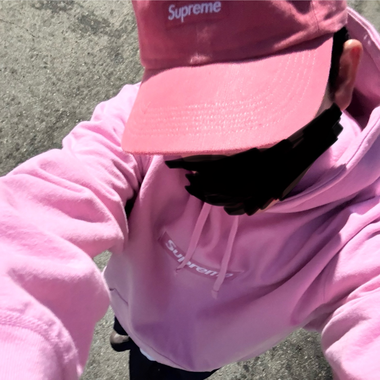 Supreme Box Logo Hooded Sweatshirt Dusty Pink - 24FW 착용 스타일