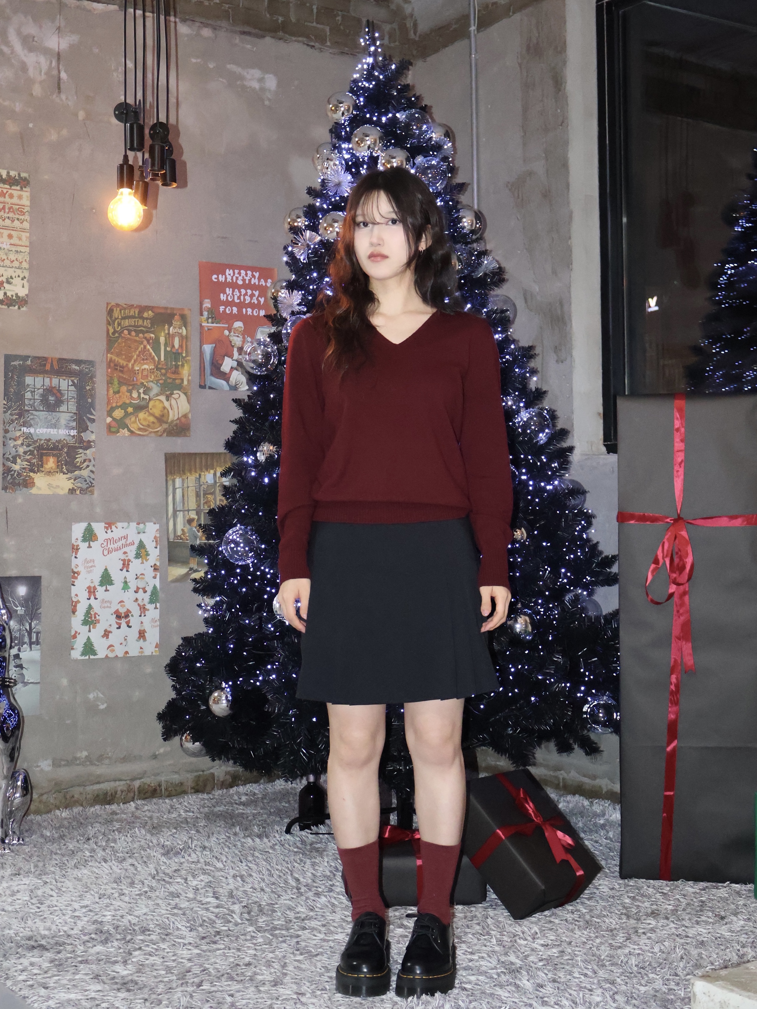 Dr. Martens Women 1461 Quad Black 착용 스타일 - 2