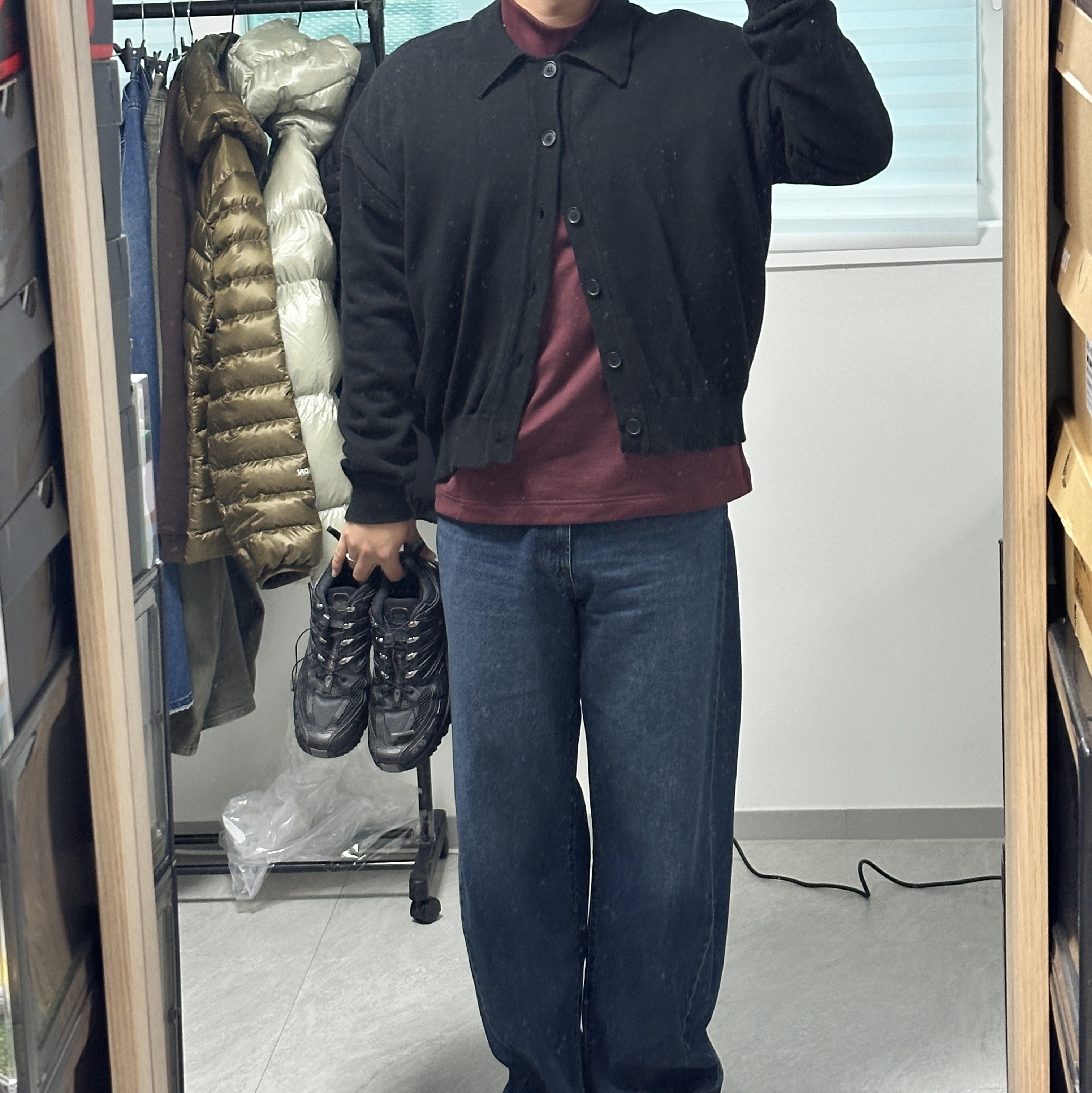 Salomon ACS Pro Black 착용 스타일