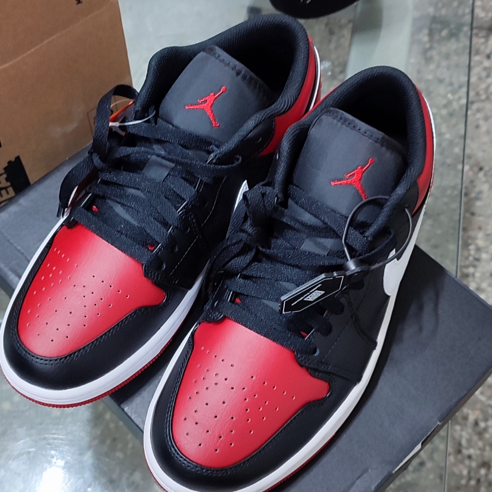 Jordan 1 Low Alternate Bred Toe 착용 스타일