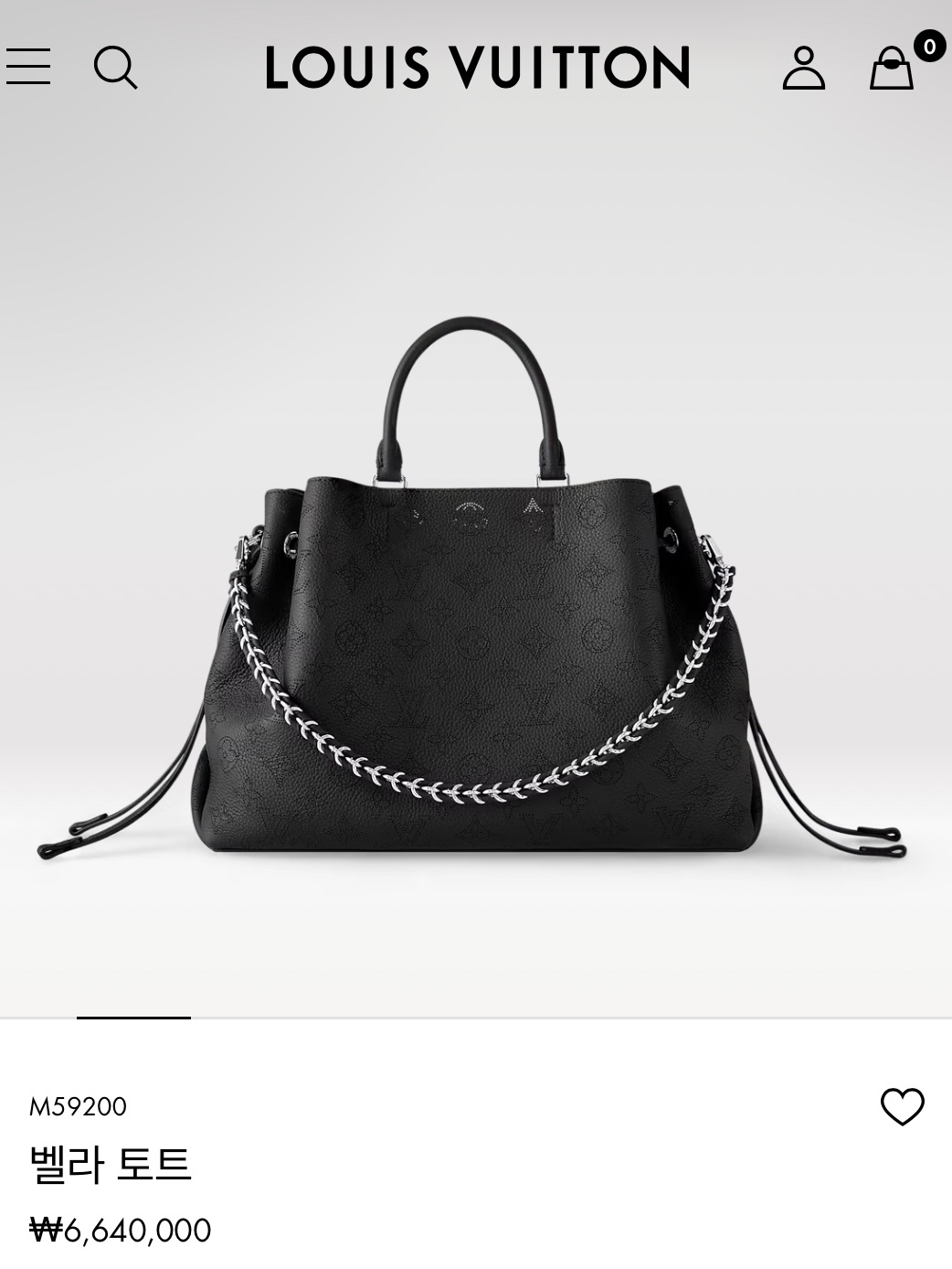 Louis Vuitton Bella Tote Bag Black 착용 스타일 - 1