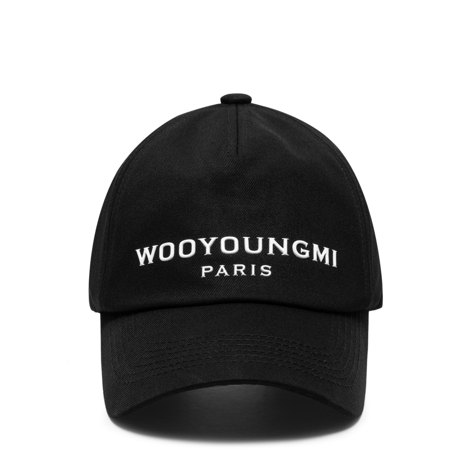 Wooyoungmi Silicone Logo Ball Cap Black - 24FW 착용 스타일