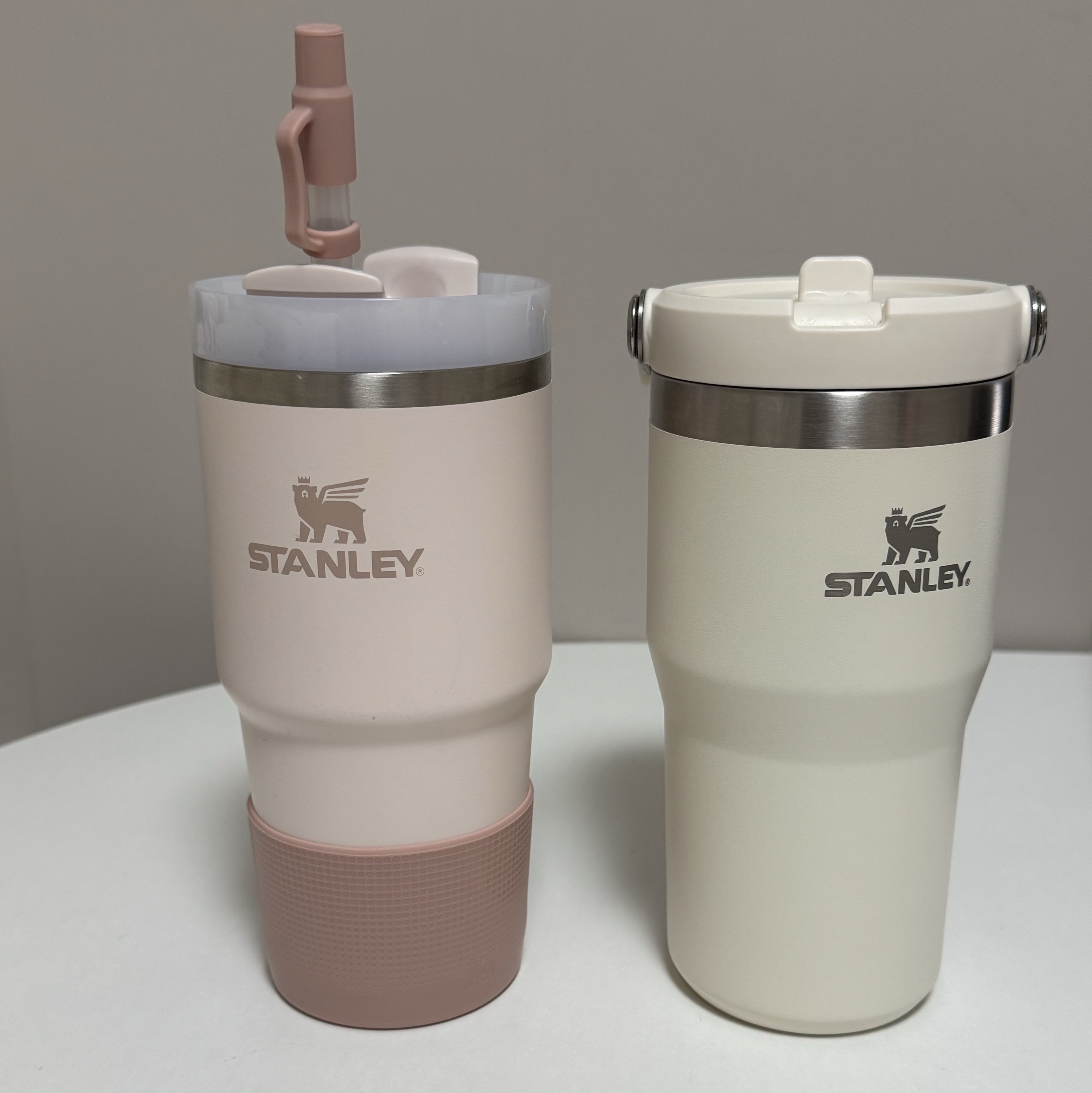 Stanley The Quencher H2.0 FlowState Tumbler 591ml Rose Quartz 착용 스타일