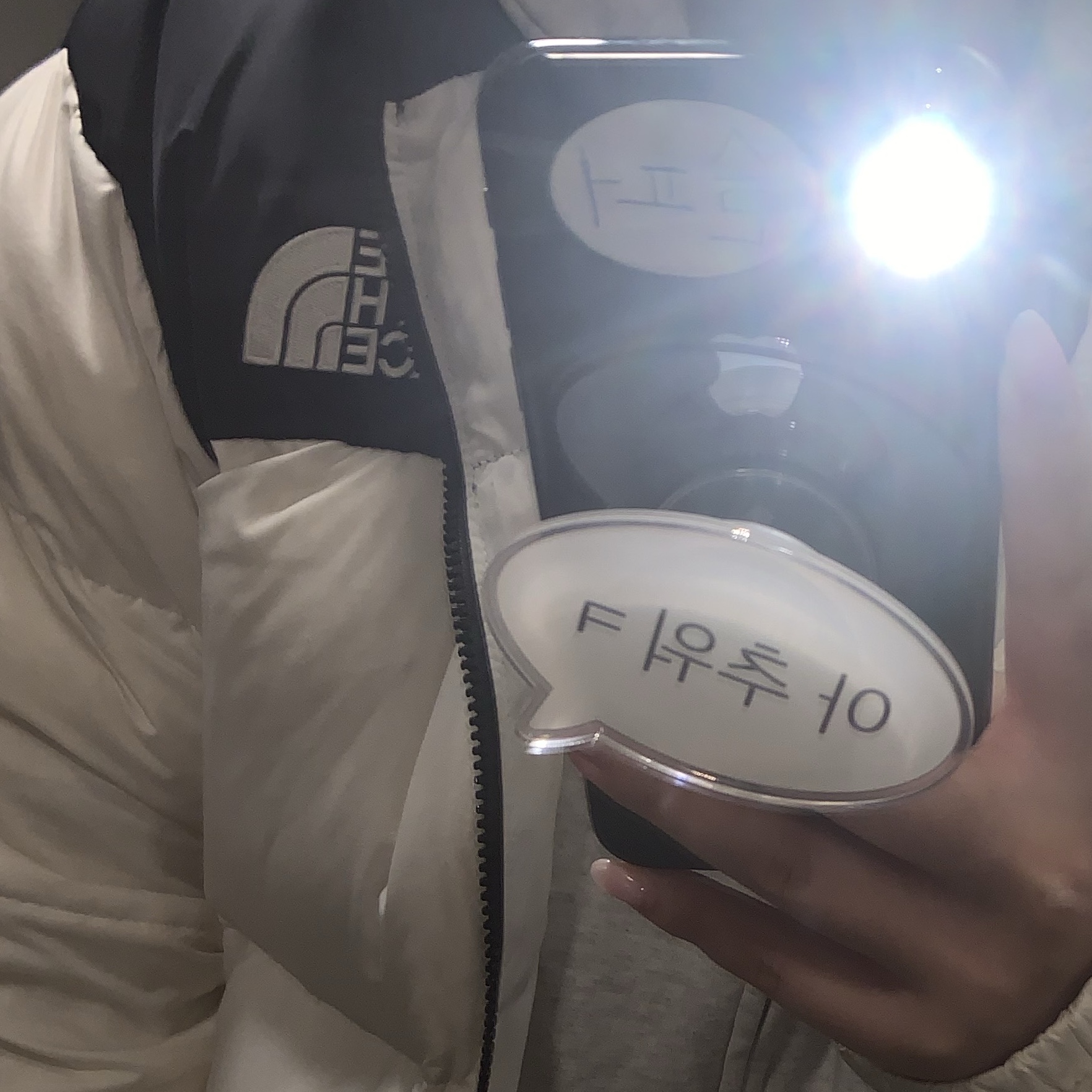 The North Face 1996 Eco Nuptse Jacket White 착용 스타일