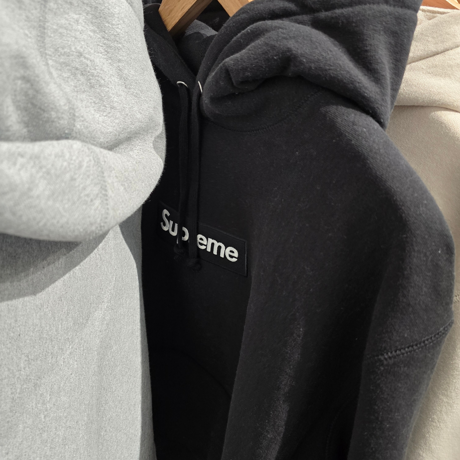 Supreme Box Logo Hooded Sweatshirt Black - 24FW 착용 스타일