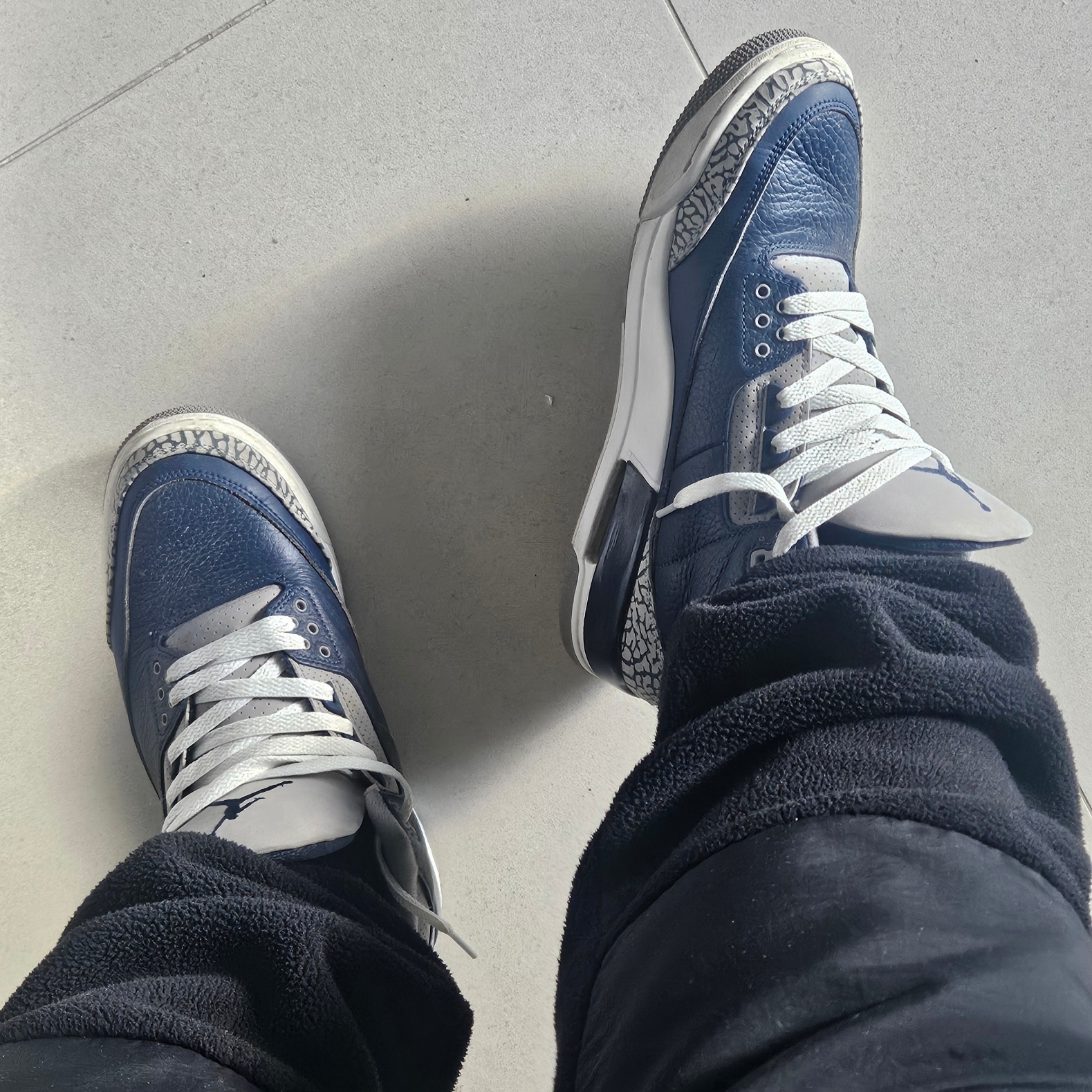 Jordan 3 Retro Midnight Navy 착용 스타일