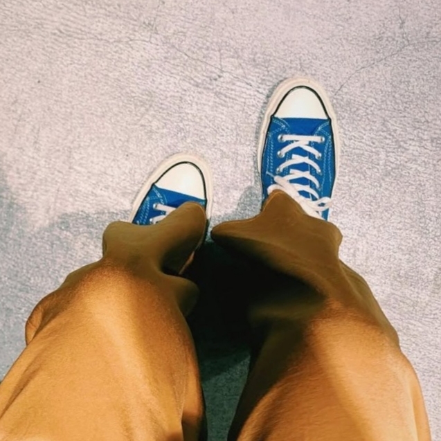 Converse Chuck 70 Ox Vintage Canvas Rush Blue 착용 스타일