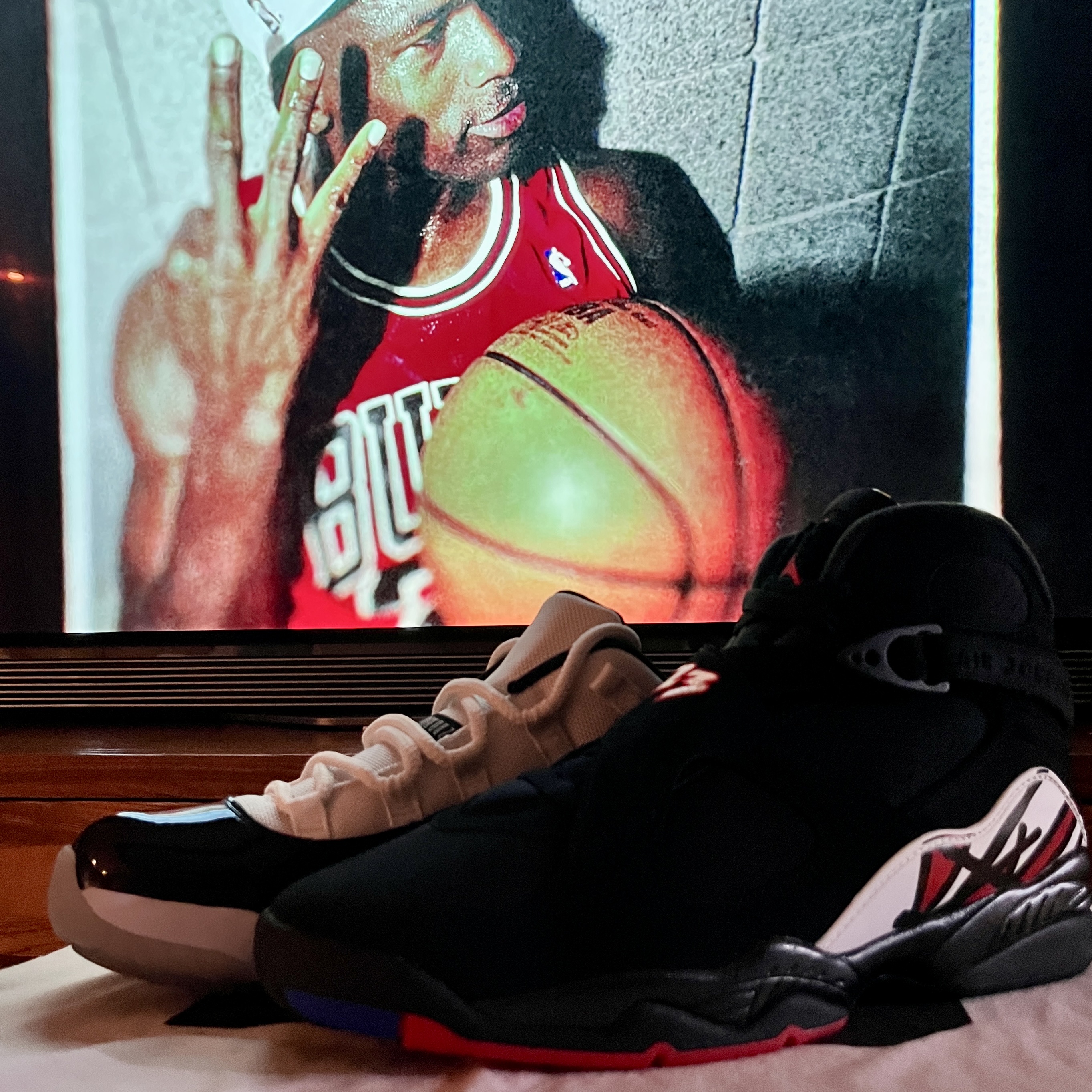 Jordan 11 Retro Low Concord, Jordan 8 Retro Playoffs 2023 착용 스타일 - 6