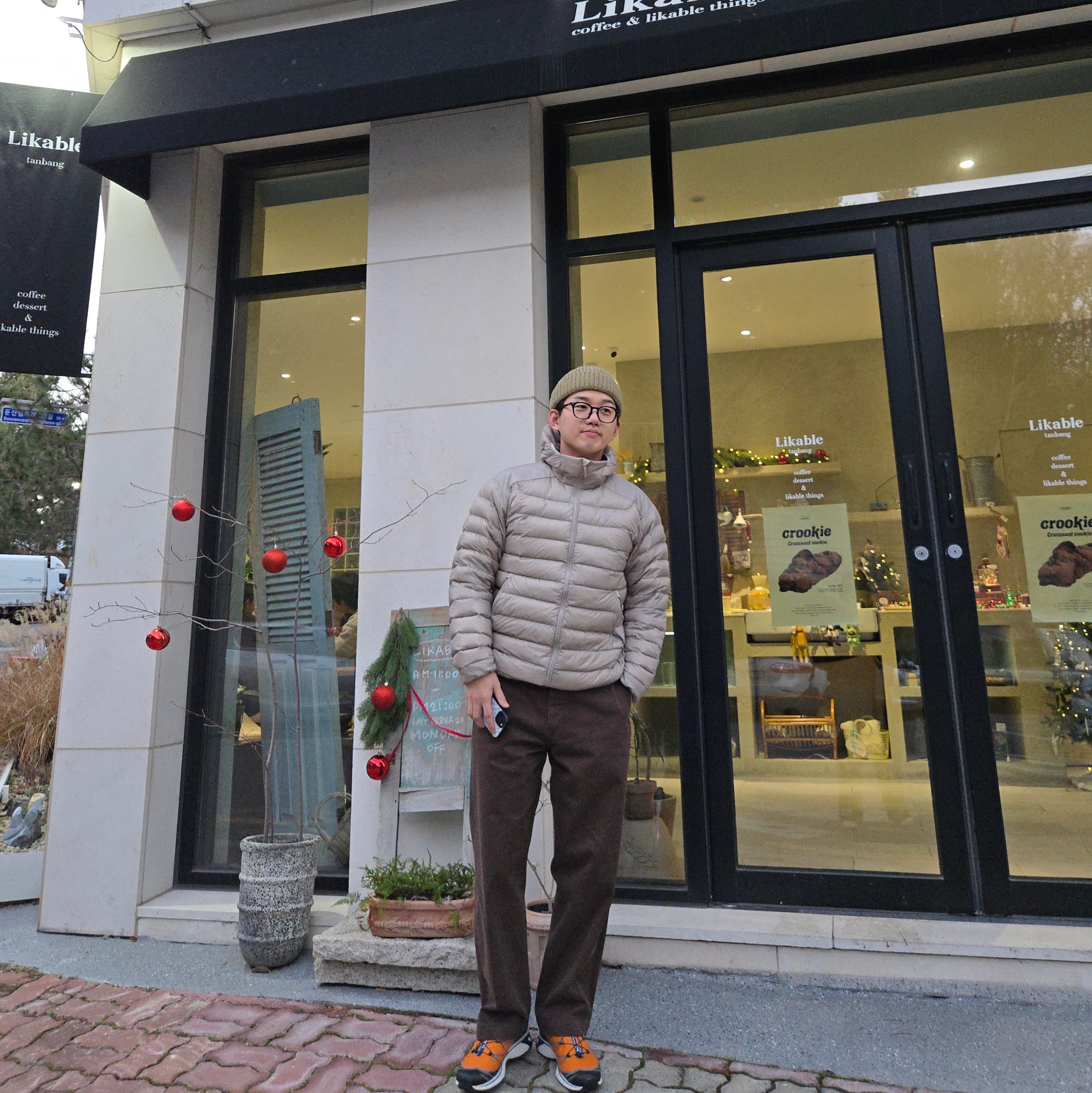 Arc'teryx Cerium Hoody Rune 착용 스타일 - 1