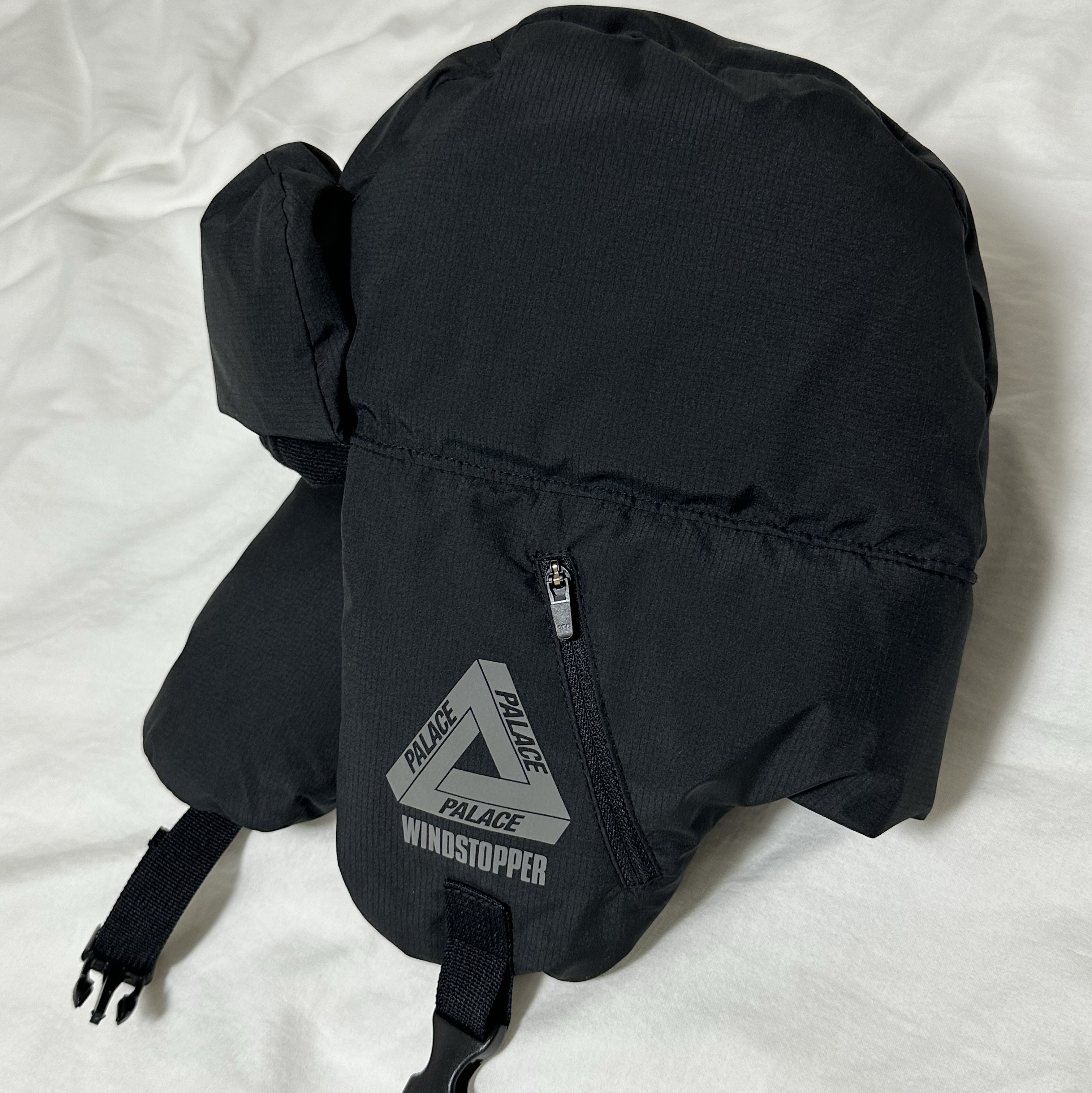 Palace Gore-Tex Windstopper Puffa Trooper Black - 24FW 착용 스타일