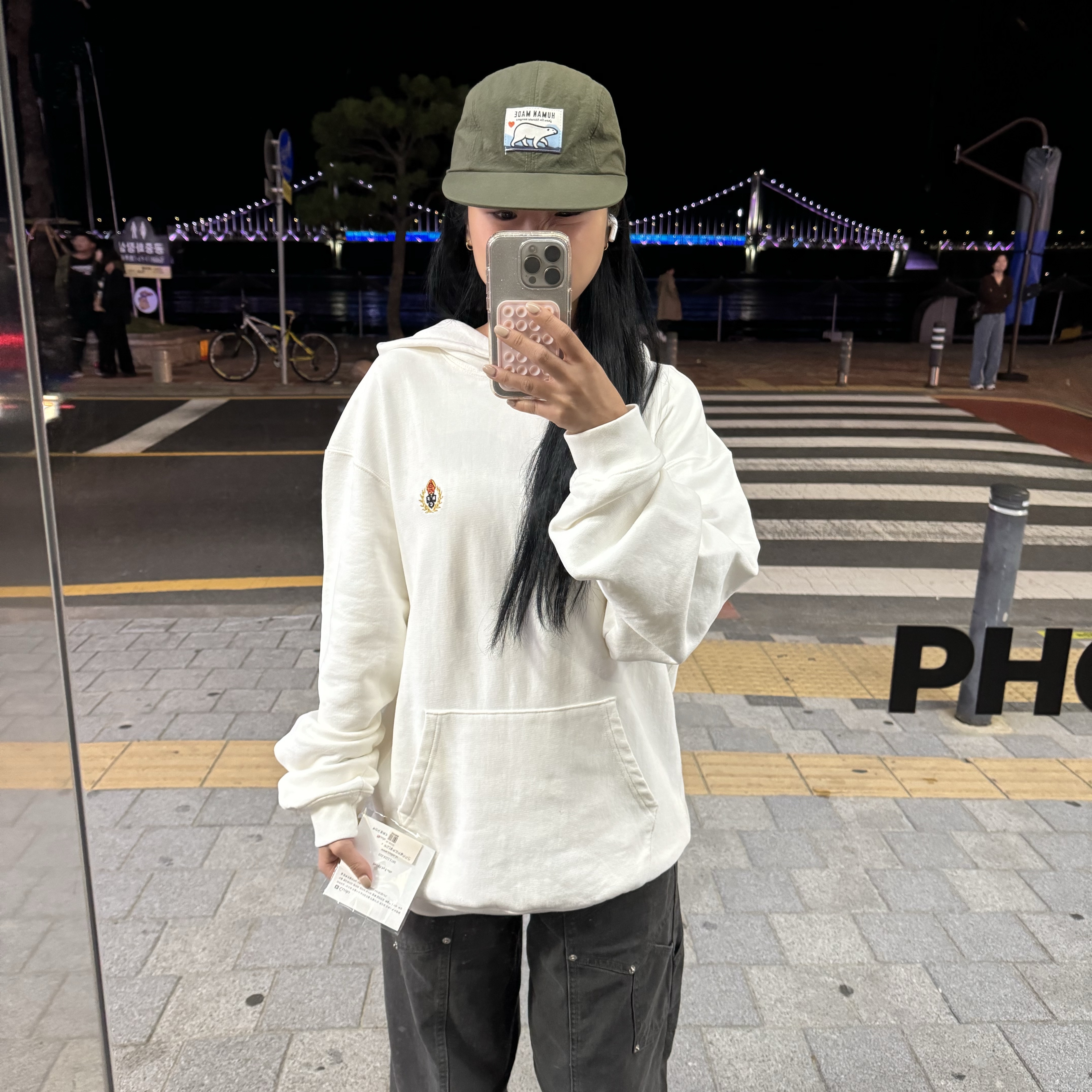 Human Made Camping Cap Olive Drab 착용 스타일