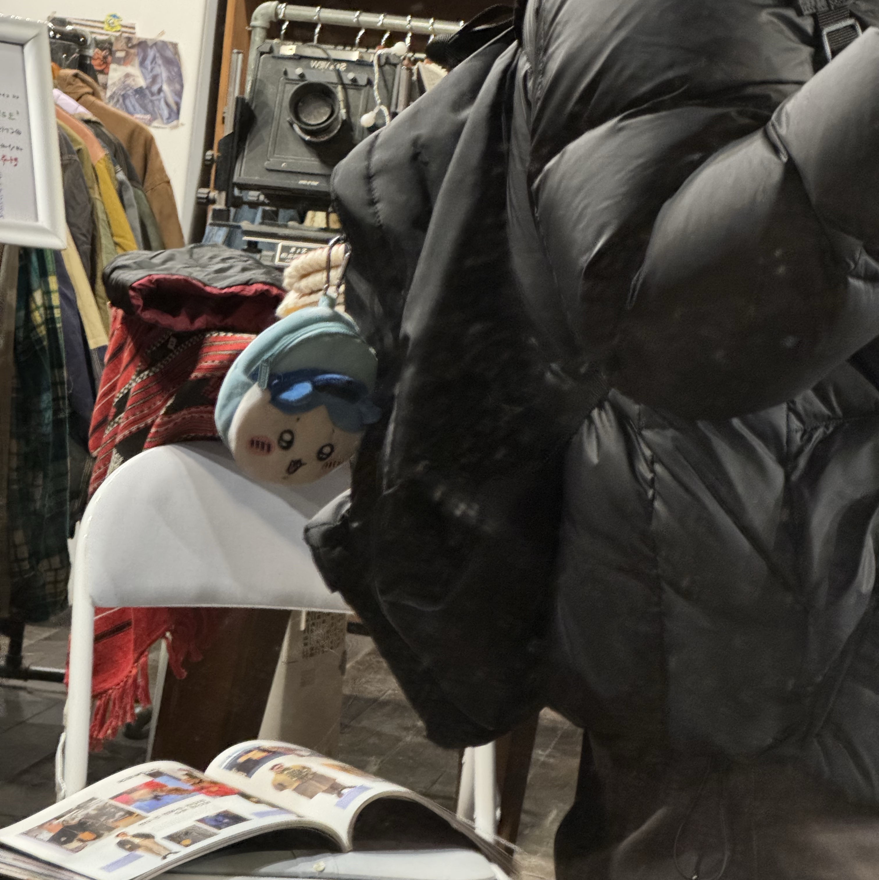 Porter x Comme des Garcons Backpack L Black 착용 스타일