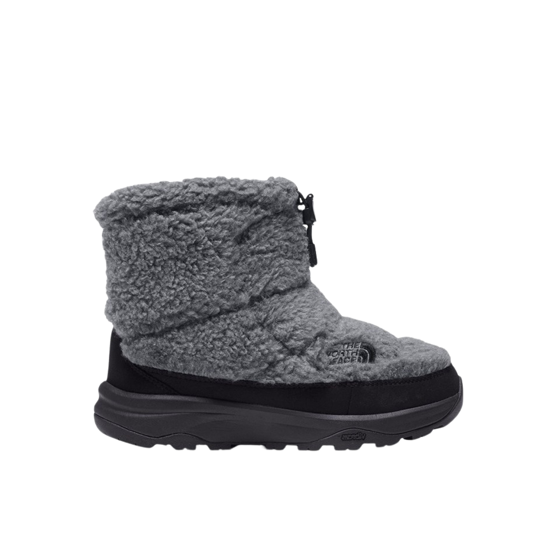 (W) 노스페이스 눕시 부티 숏 플리스 믹스드 차콜((W) The North Face Nuptse Bootie Short Fleece Mixed Charcoal) - 1