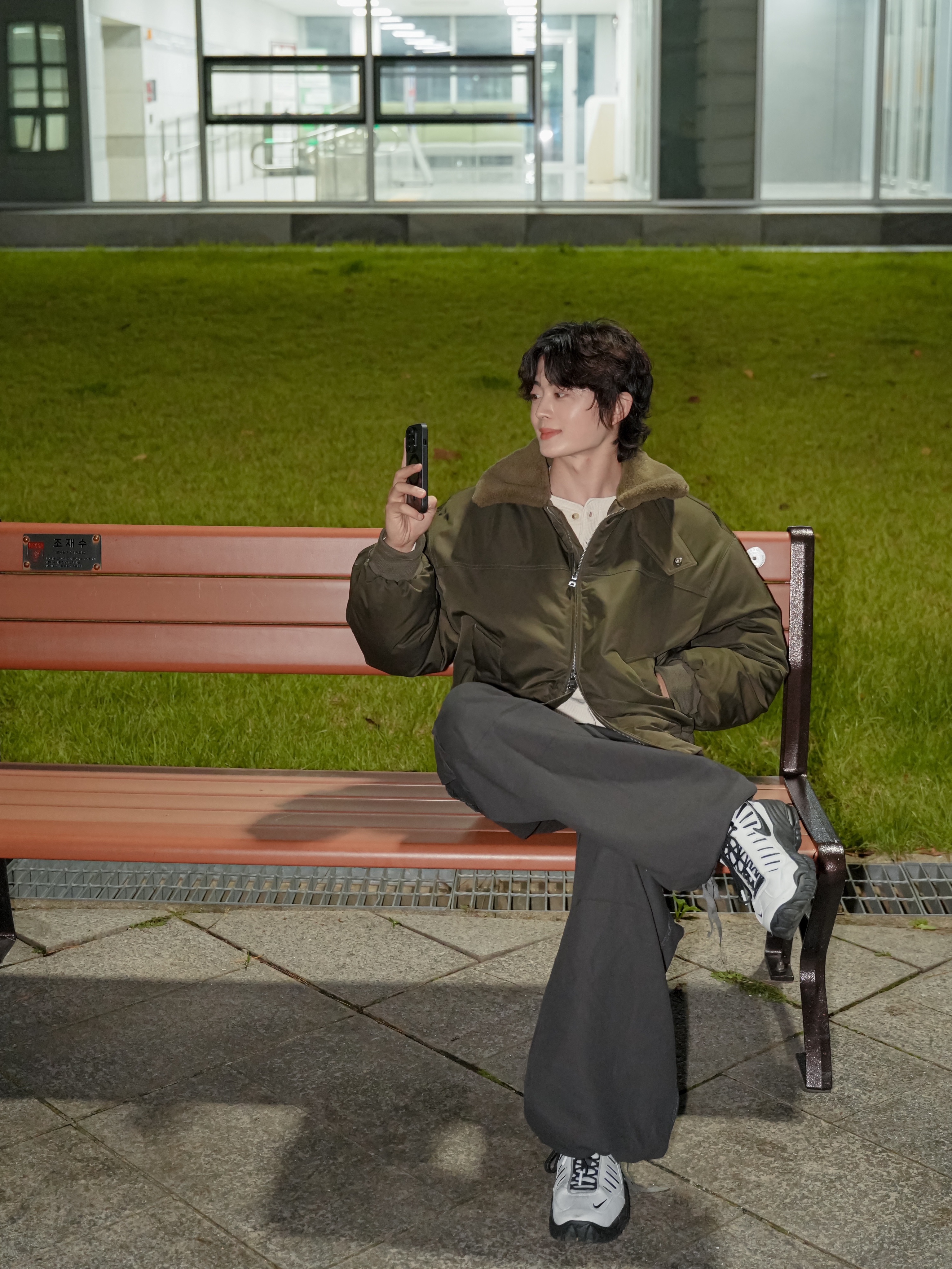 Nike x Ambush Air Adjust Force SP Summit White and Black 착용 스타일 - 2