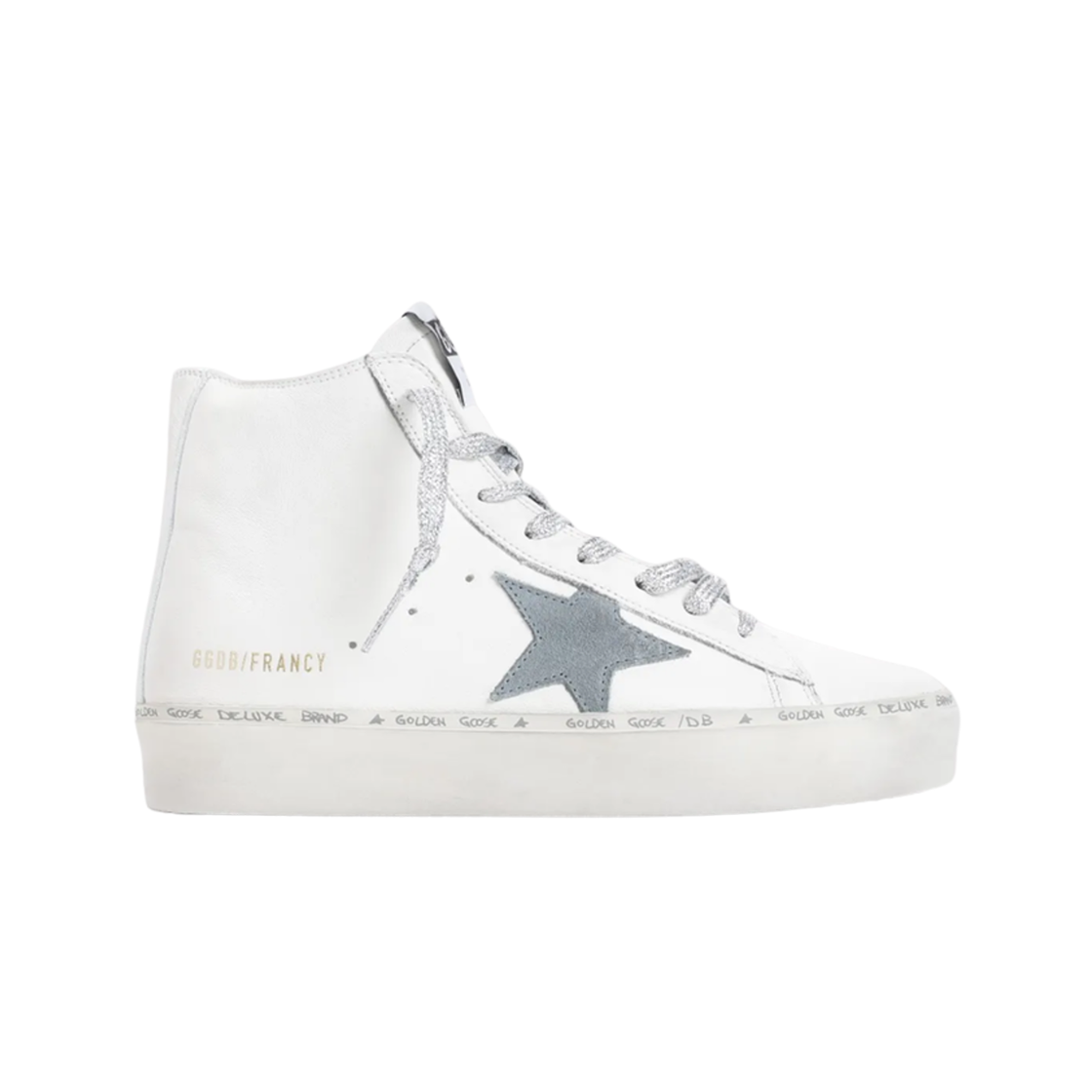 (W) 골든구스 프란시 하이탑 스니커즈 화이트((W) Golden Goose Francy High-top Sneakers White) - 1