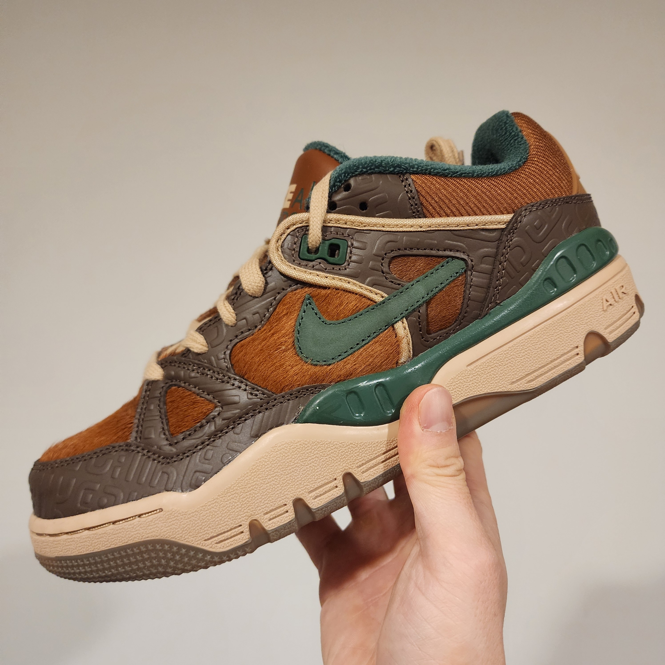 Nike x Nigo Air Force 3 Low SP Baroque Brown and Pecan 착용 스타일 - 1