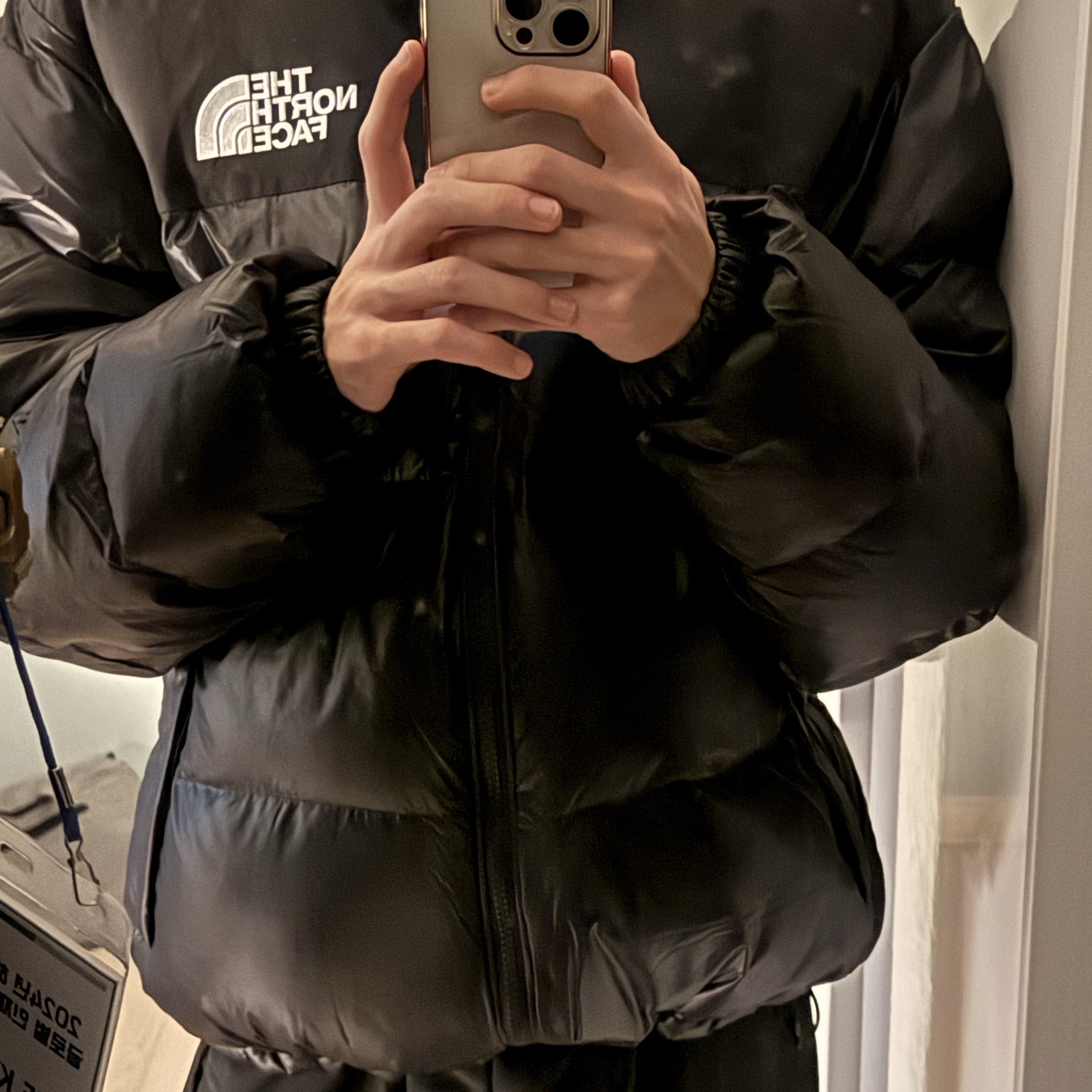 The North Face On Ball Jacket Black 착용 스타일