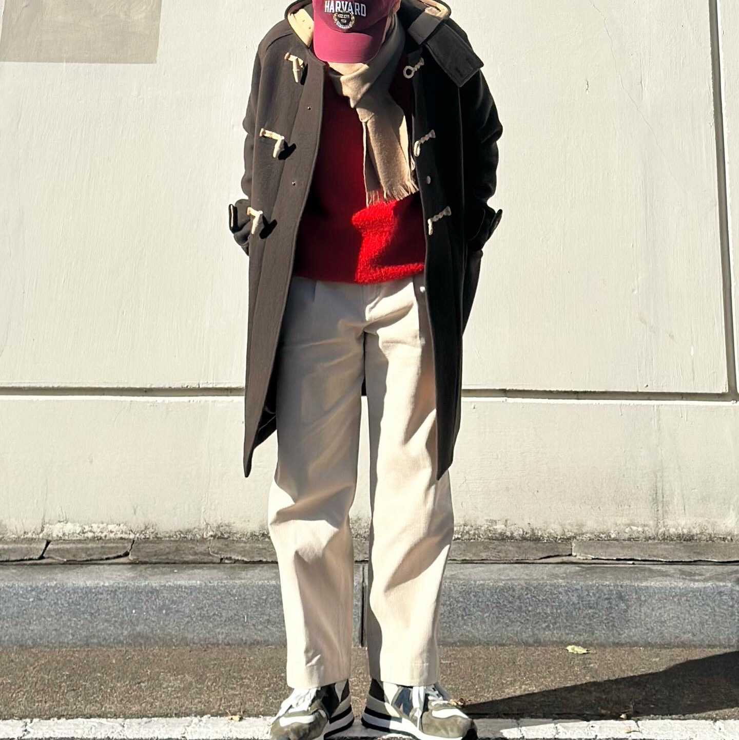 New Balance 990v1 Made in USA Olive 착용 스타일 - 2