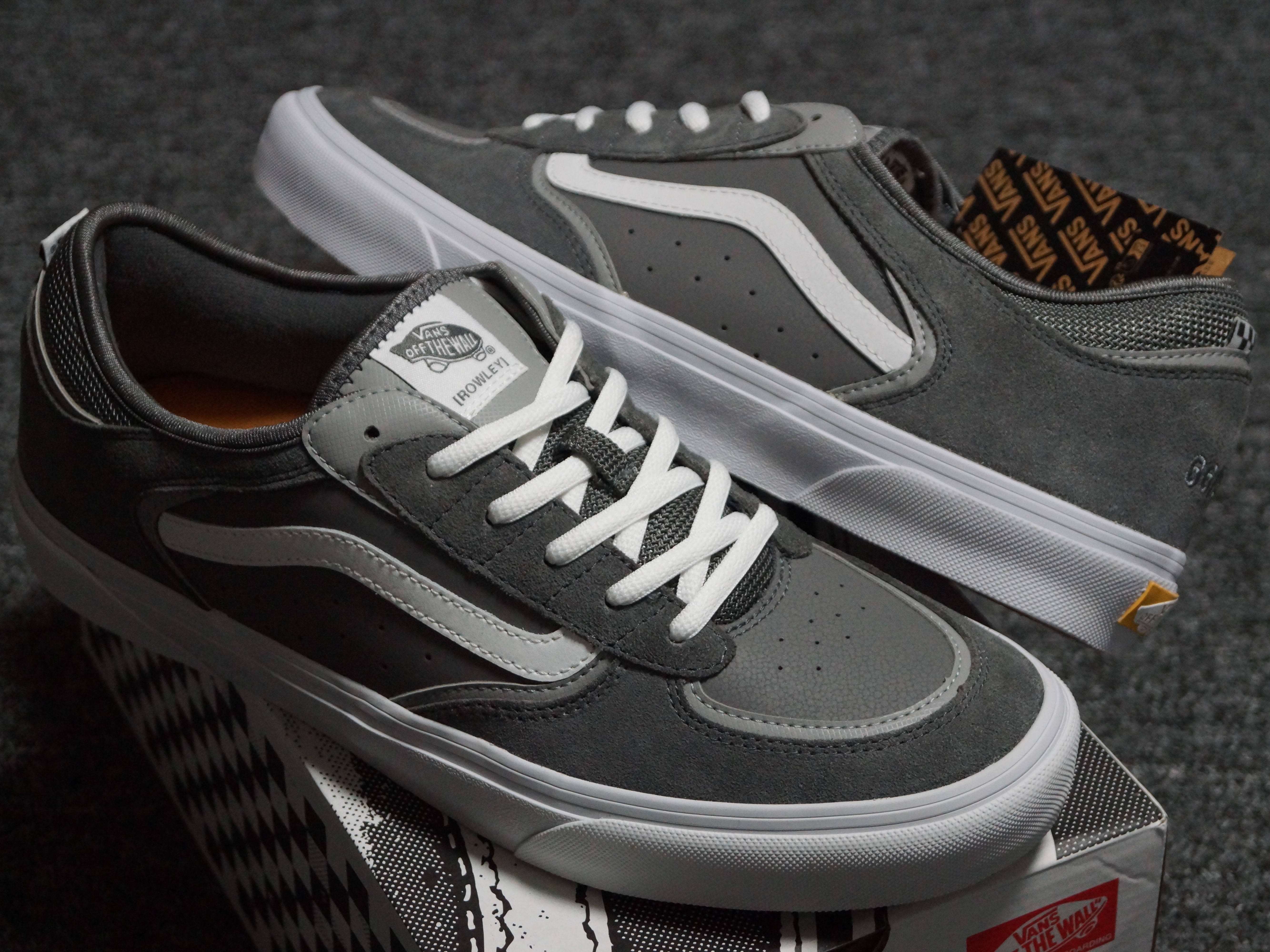 Vans Skate Rowley Grey White 착용 스타일