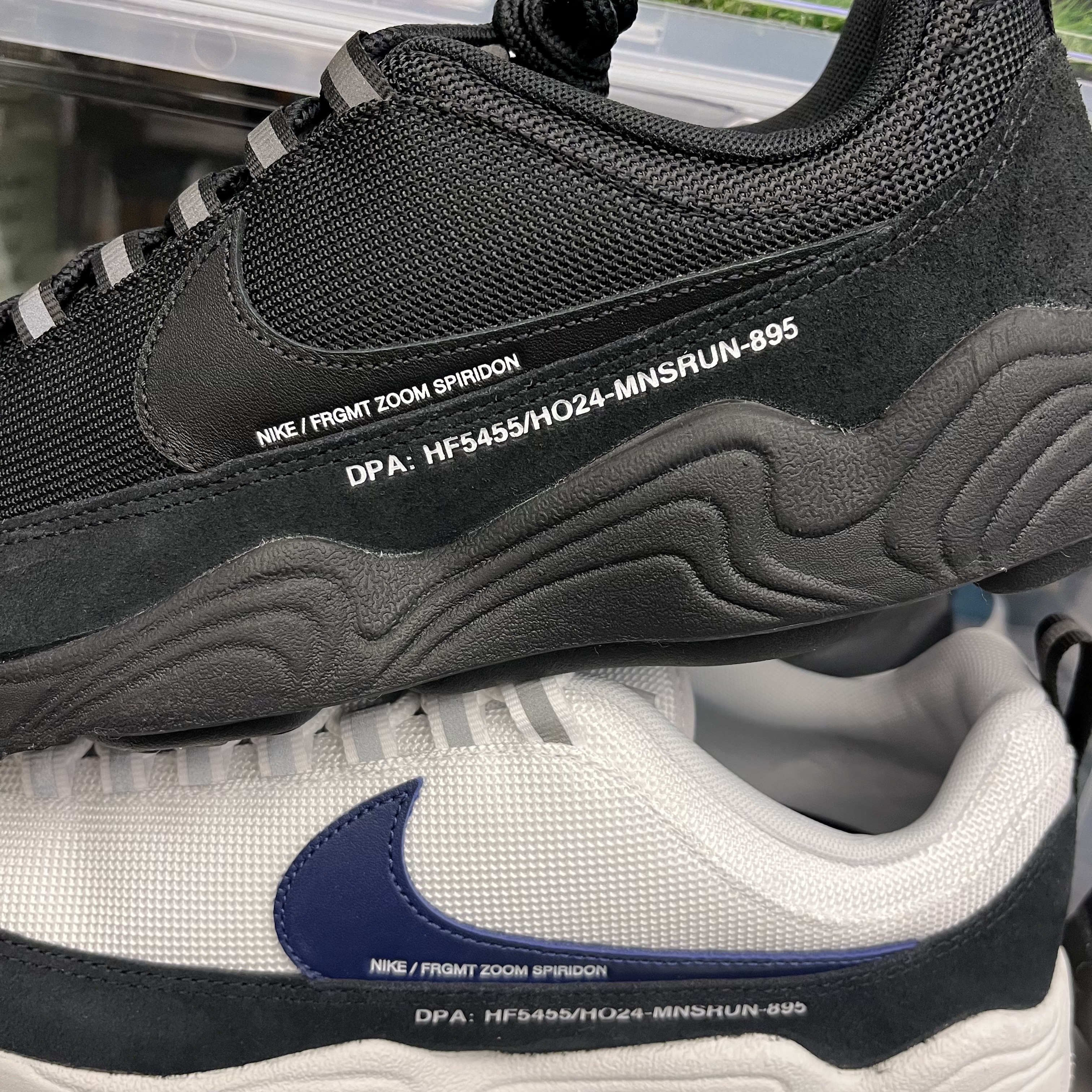 Nike x Fragment Air Zoom Spiridon Black 착용 스타일