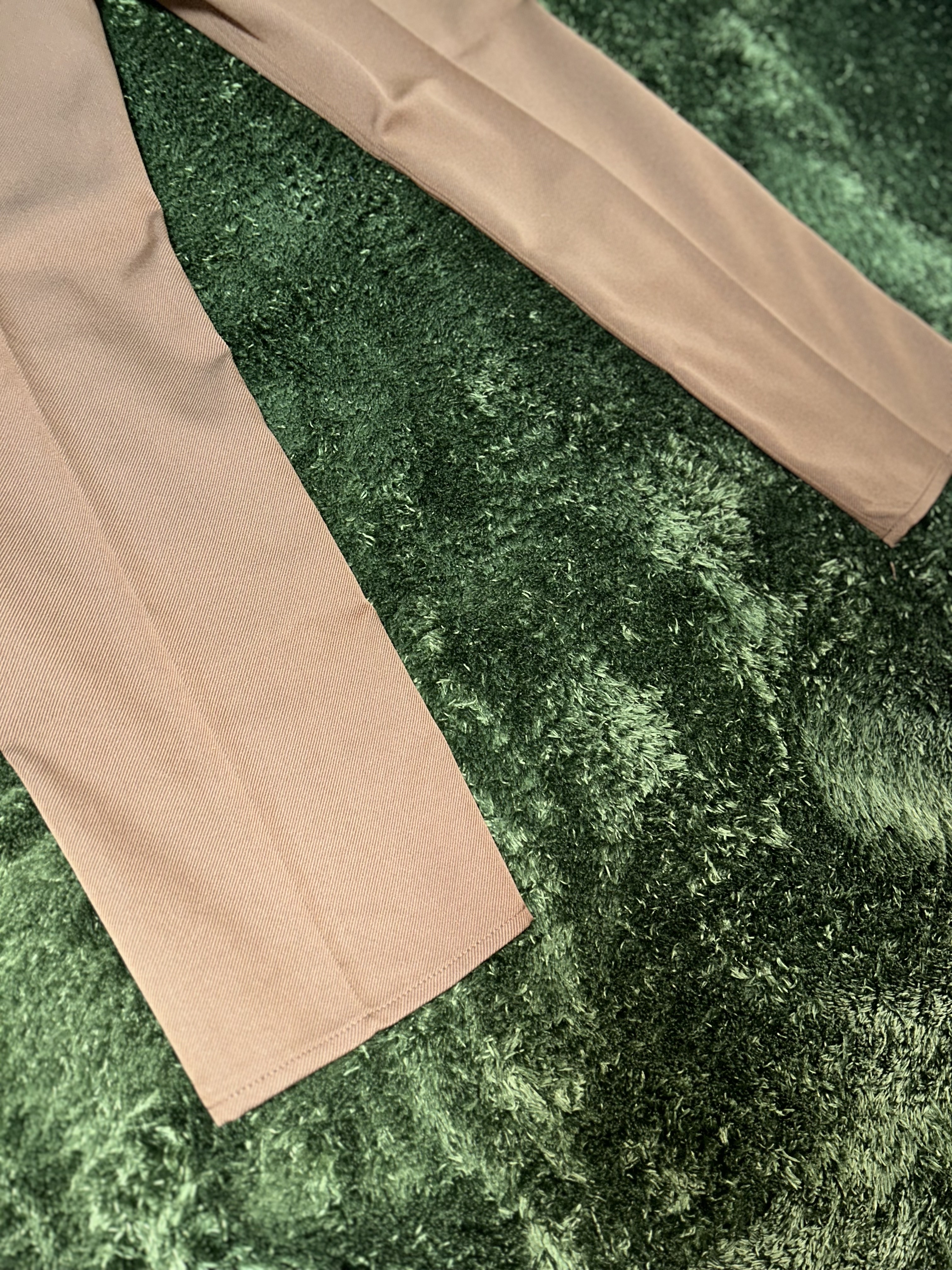 Needles Poly Twill Straight Pants Brown 착용 스타일 - 8