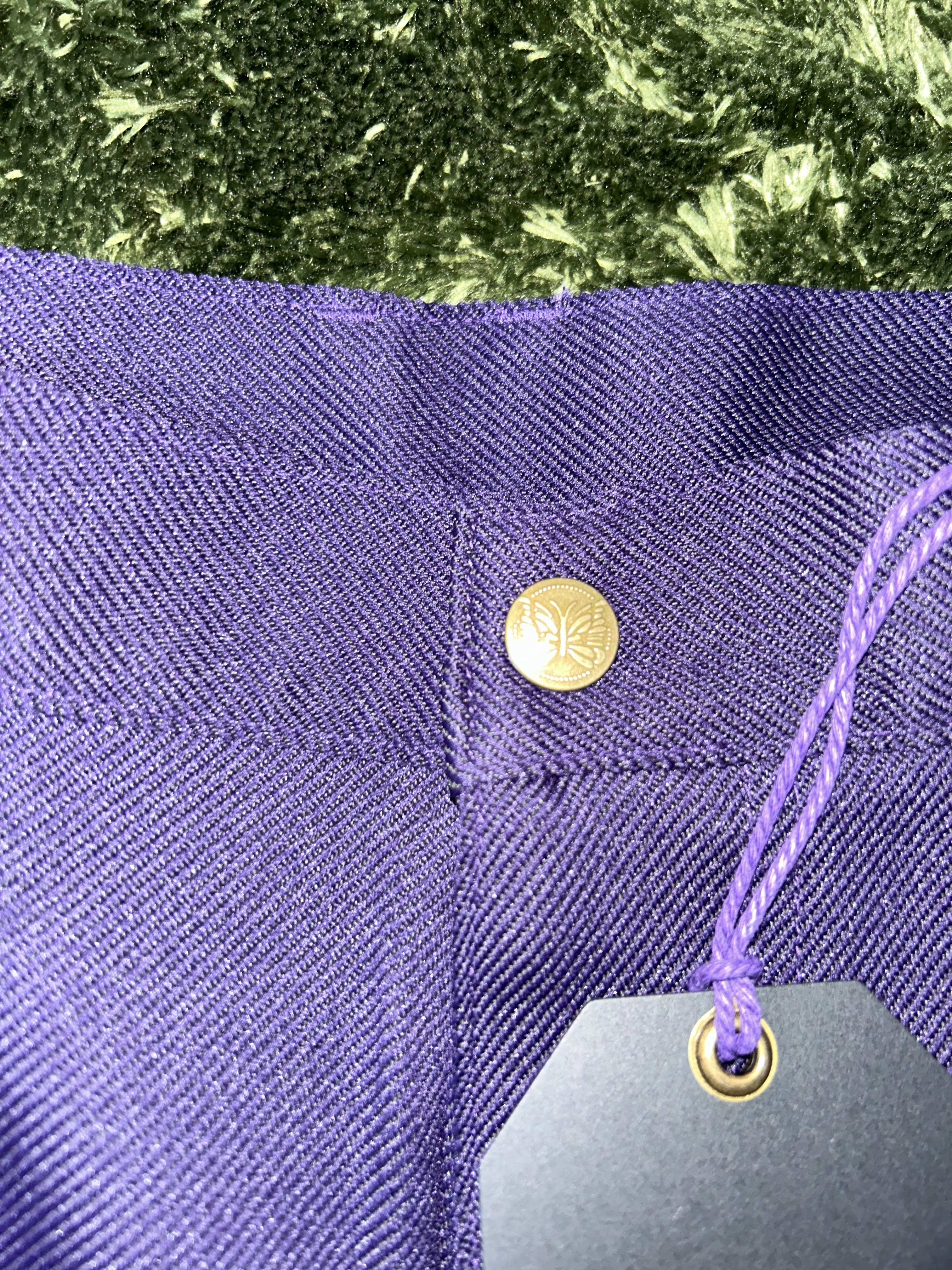 Needles Boot-Cut Jean Poly Twill Purple 착용 스타일 - 4
