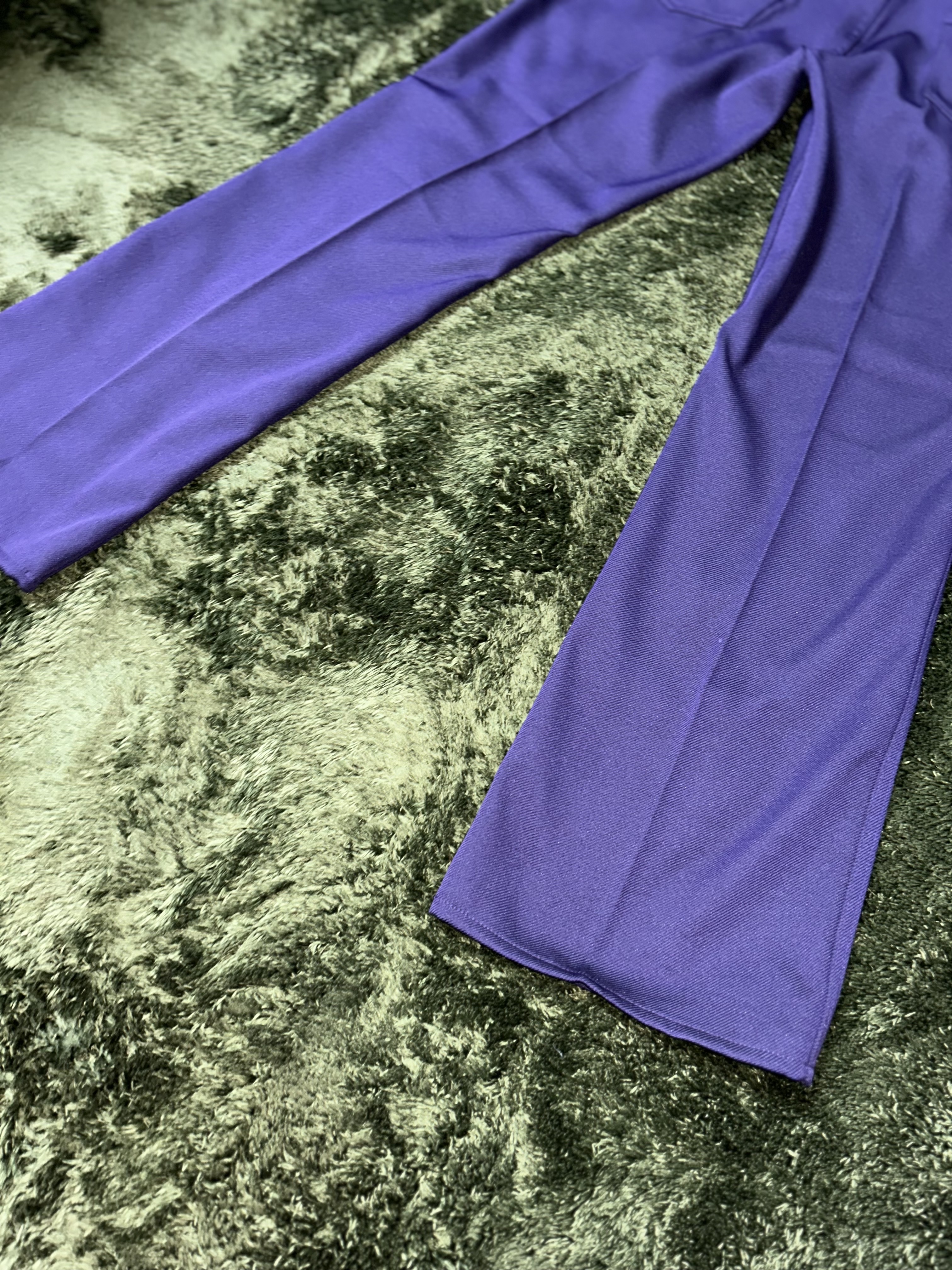 Needles Boot-Cut Jean Poly Twill Purple 착용 스타일 - 8