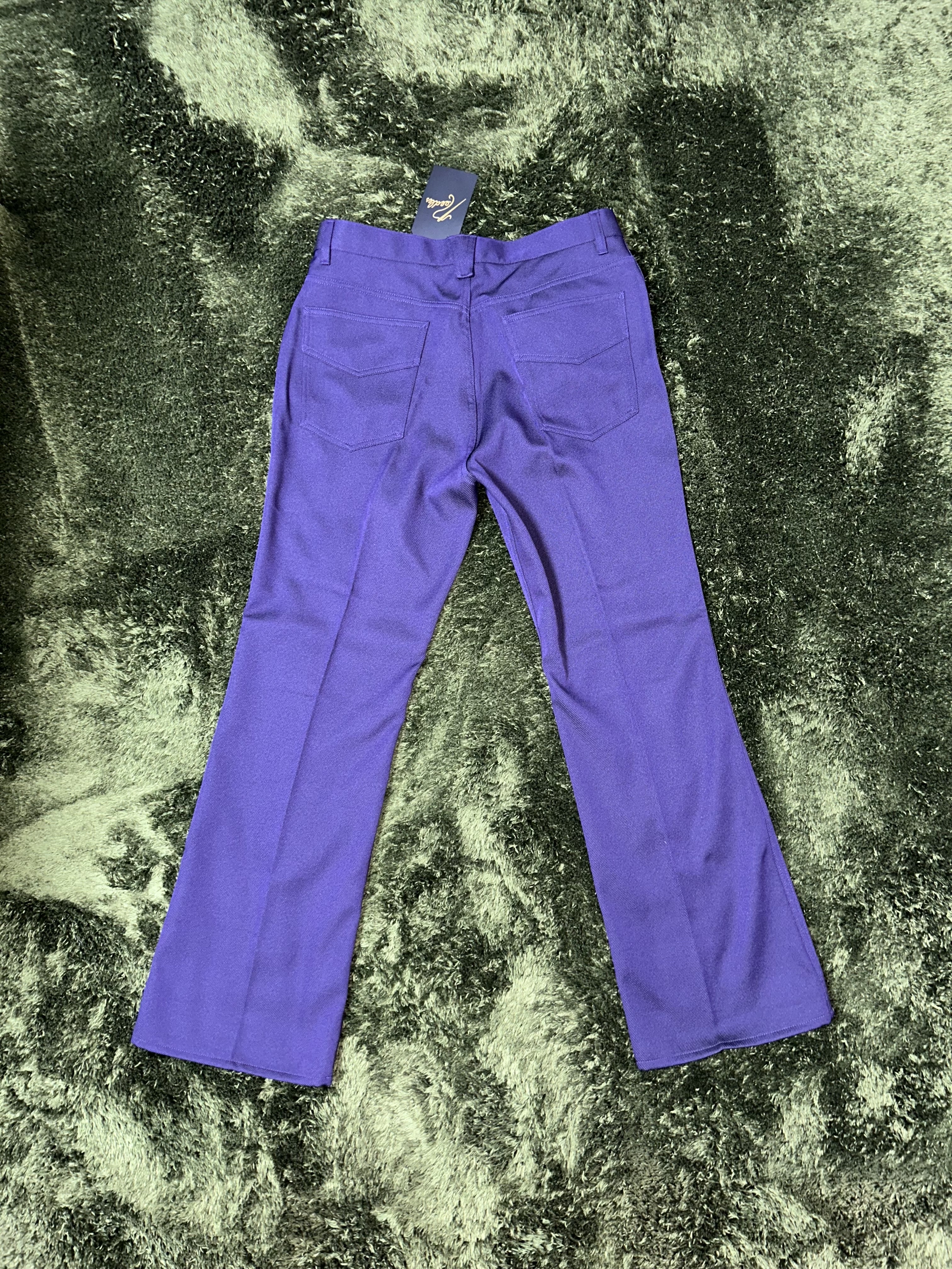 Needles Boot-Cut Jean Poly Twill Purple 착용 스타일 - 6