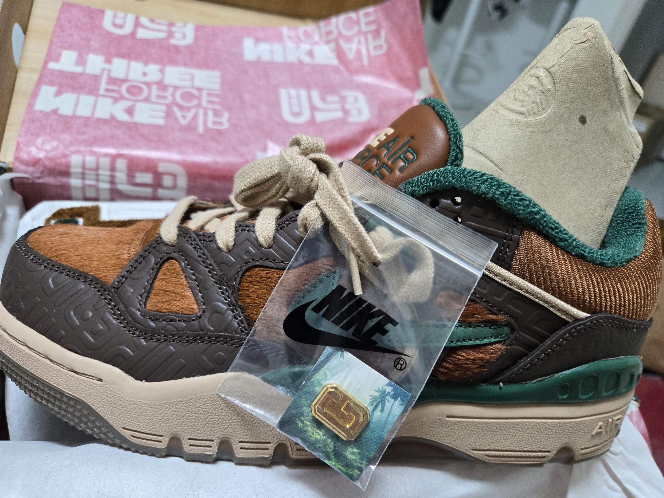 Nike x Nigo Air Force 3 Low SP Baroque Brown and Pecan 착용 스타일