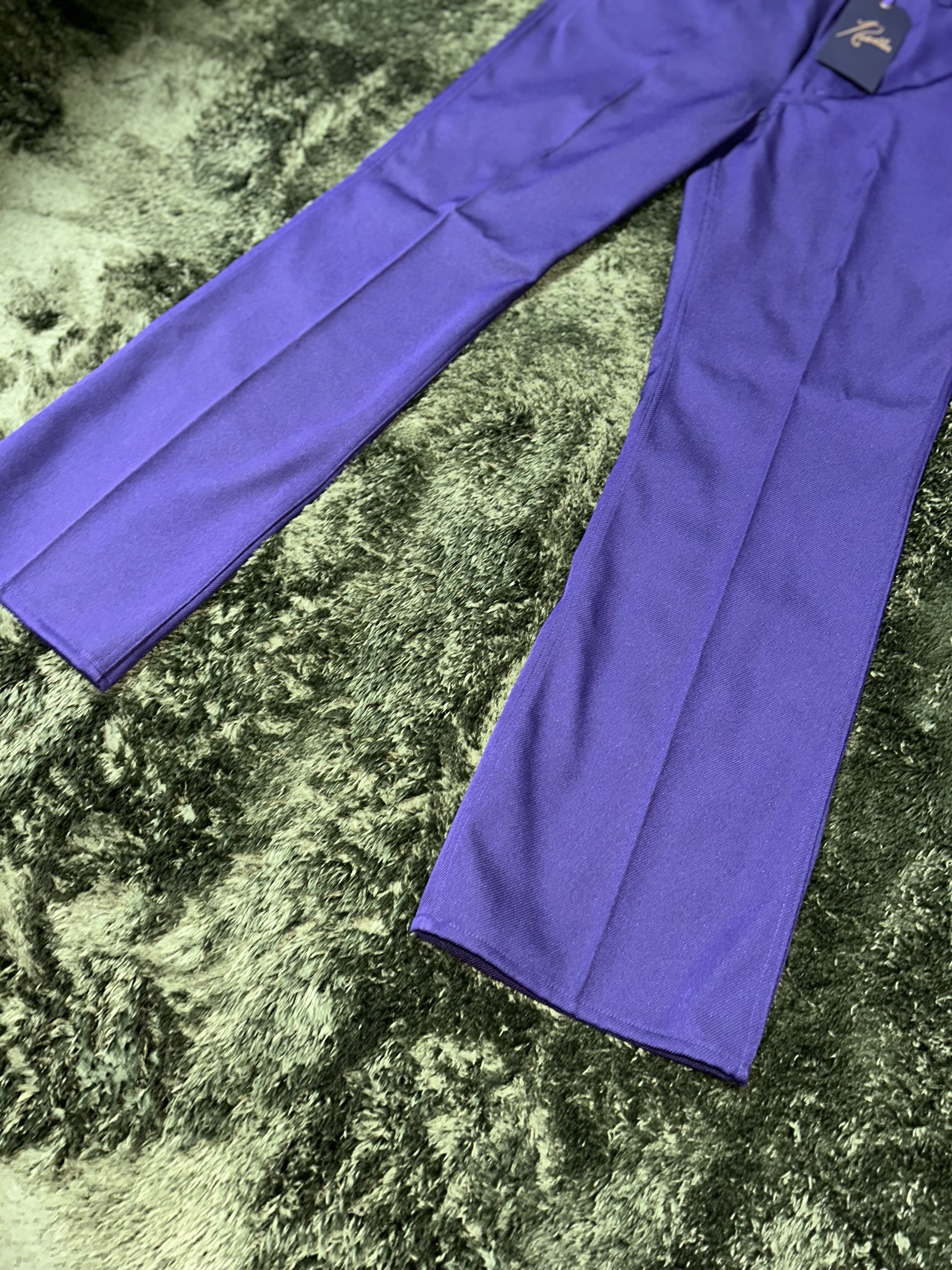 Needles Boot-Cut Jean Poly Twill Purple 착용 스타일 - 5
