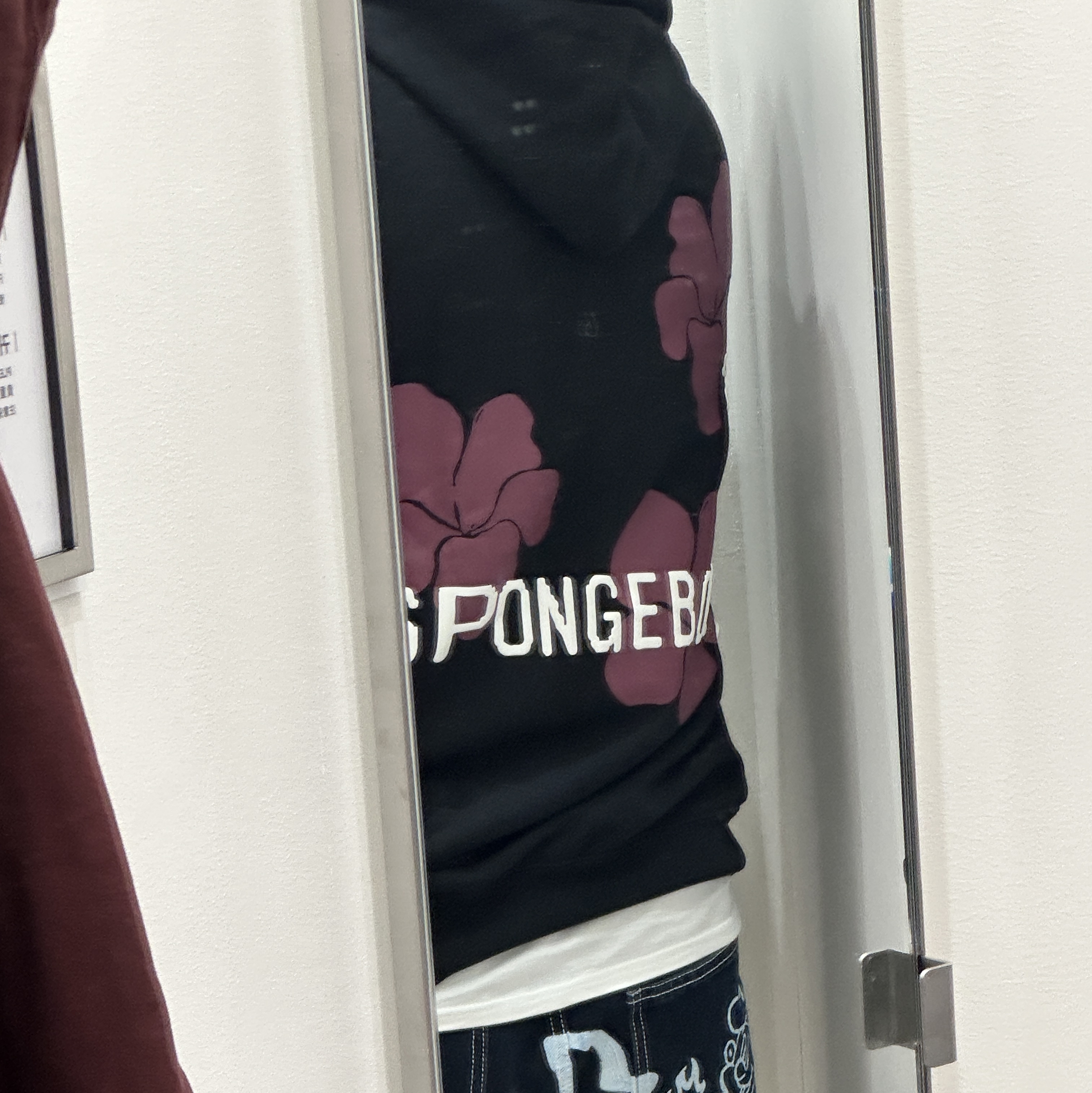 Uniqlo UT x CPFM x SpongeBob Sweat Pull Parka B Black - US 착용 스타일