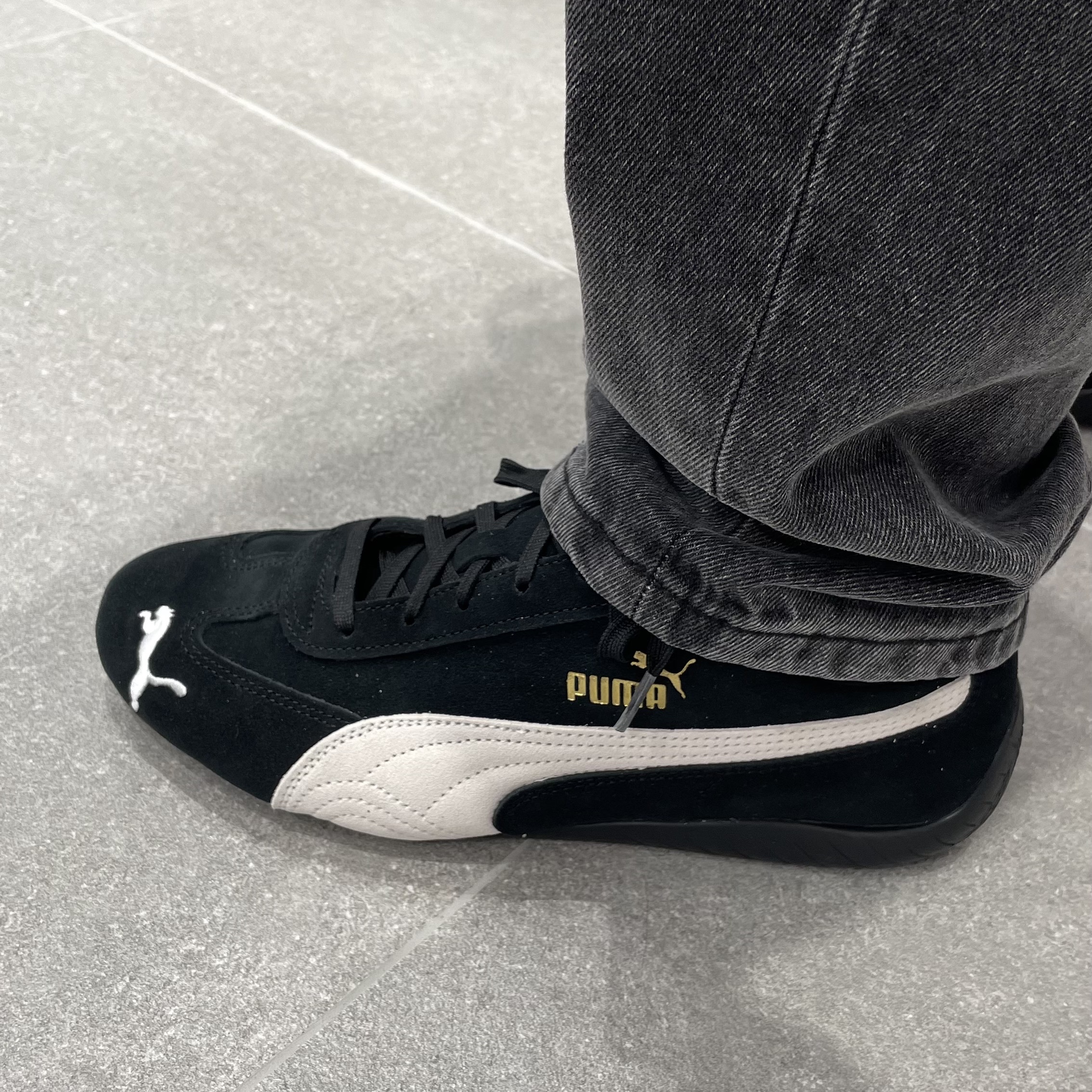 Puma Speedcat OG Black White 착용 스타일 - 2