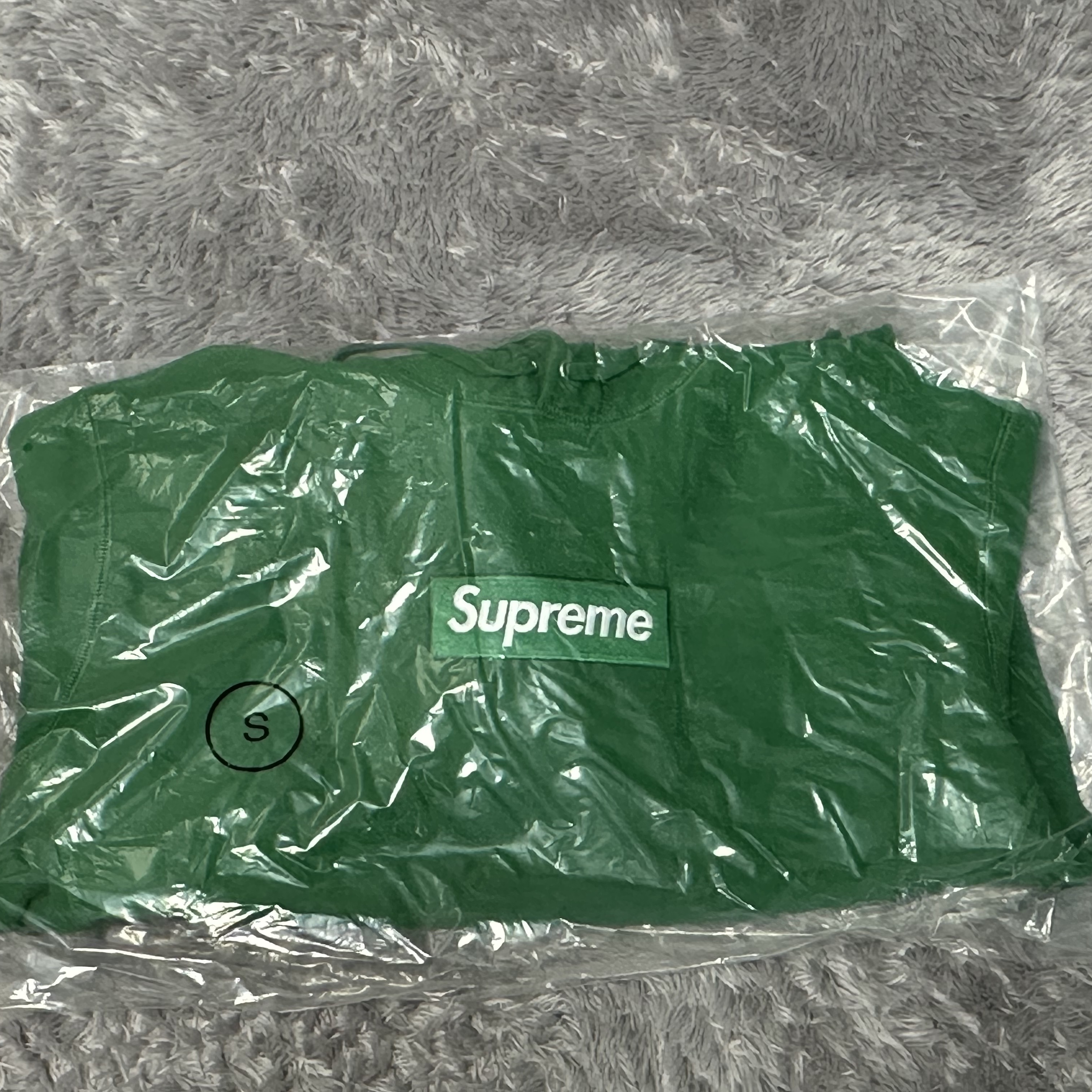 Supreme Box Logo Hooded Sweatshirt Green - 24FW 착용 스타일 - 1