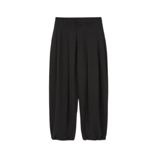 DNBDFWPT04BK DNSR Multi Pleats Wide Slacks Black