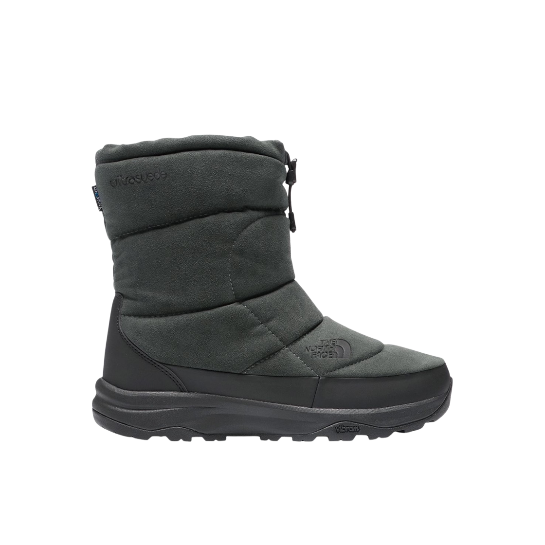 노스페이스 눕시 부티 워터프루프 VII 울트라스웨이드 차콜 그레이(The North Face Nuptse Bootie Waterproof VII Ultrasuede Charcoal Gray) - 1