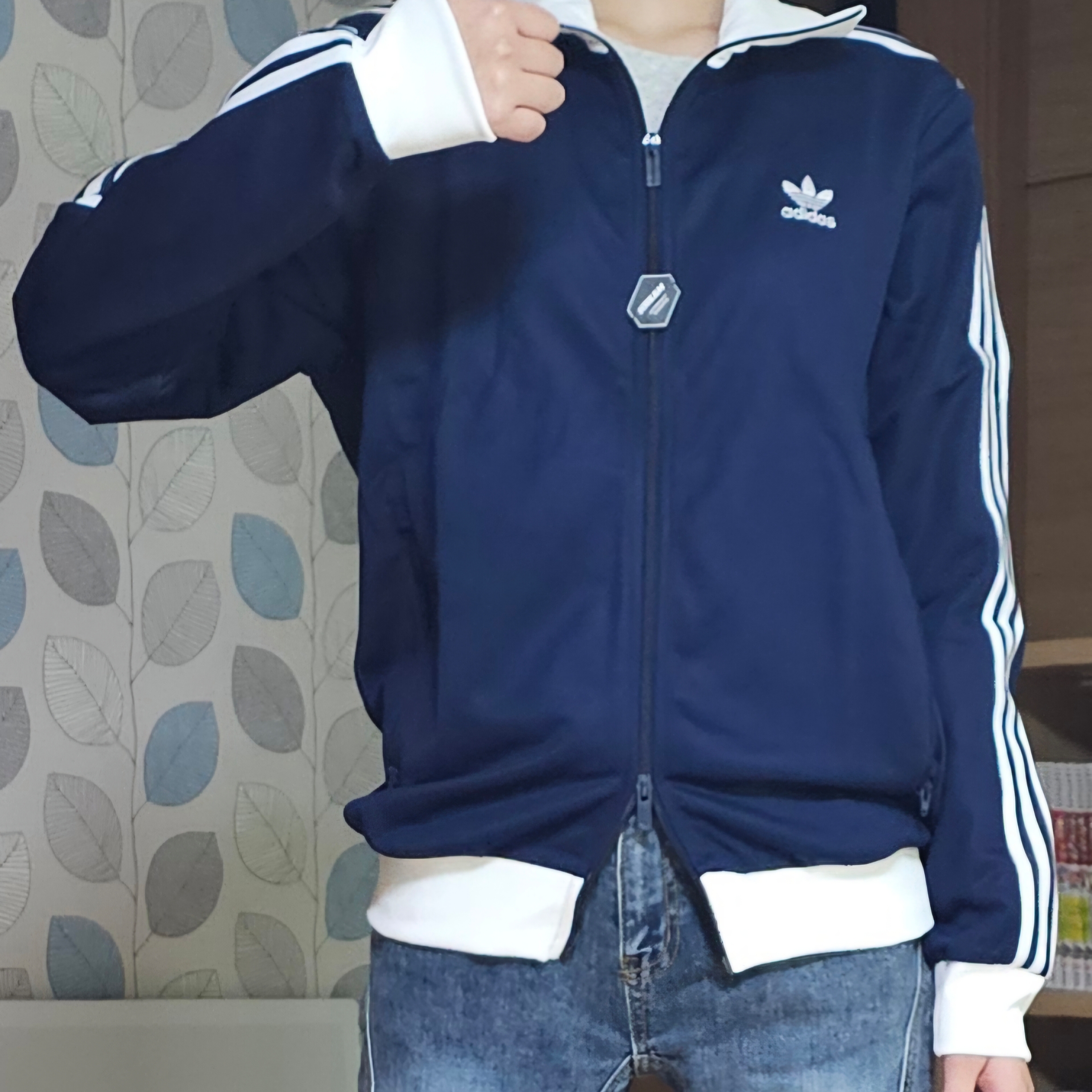 Adidas Adicolor Classic Beckenbauer Track Top Night Indigo - KR Sizing 착용 스타일