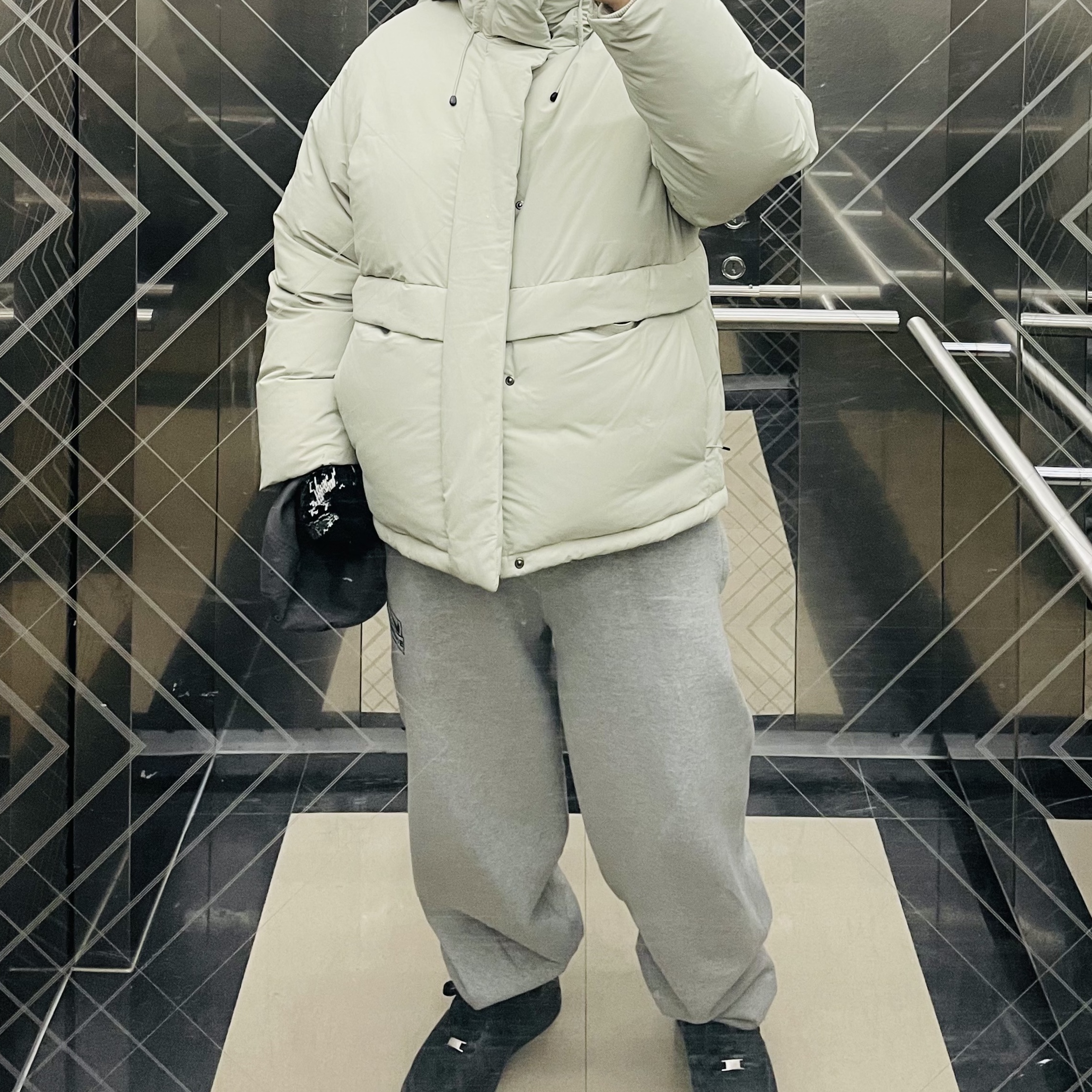 Nike x Supreme Air Force 1 Low Black, Nike x Stussy NRG Fleece Pants Dark Grey Heather (DO9340-063) 착용 스타일