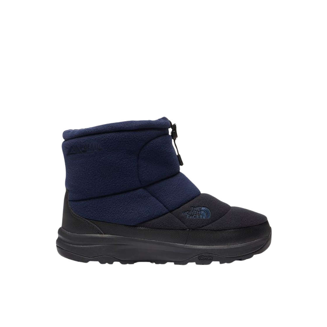 노스페이스 눕시 부티 숏 폴라텍 어반 네이비 TNF 블랙