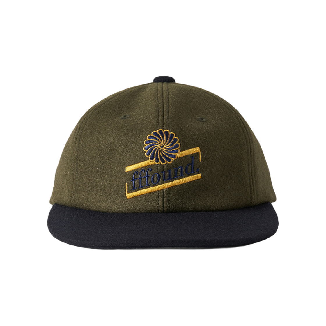 휴먼앤캣 파운드 울 플랫 브림 캡 네이비(Human & Cat FFound Wool Flat Brim Cap Navy)
