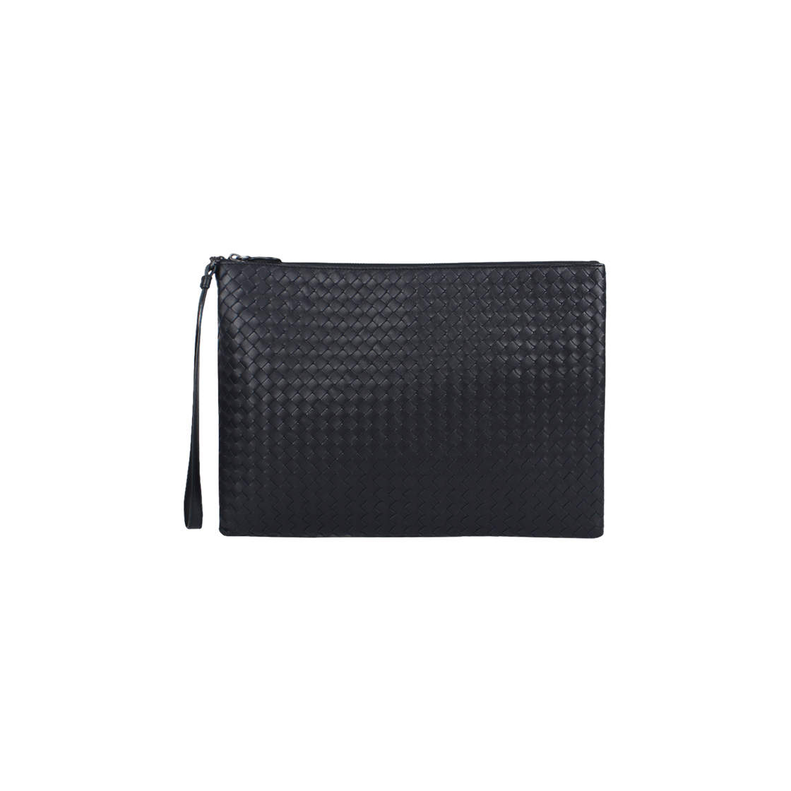 442242V3UN04045 Bottega Veneta Intrecciato Strap Clutch Navy - 대표 이미지 #1
