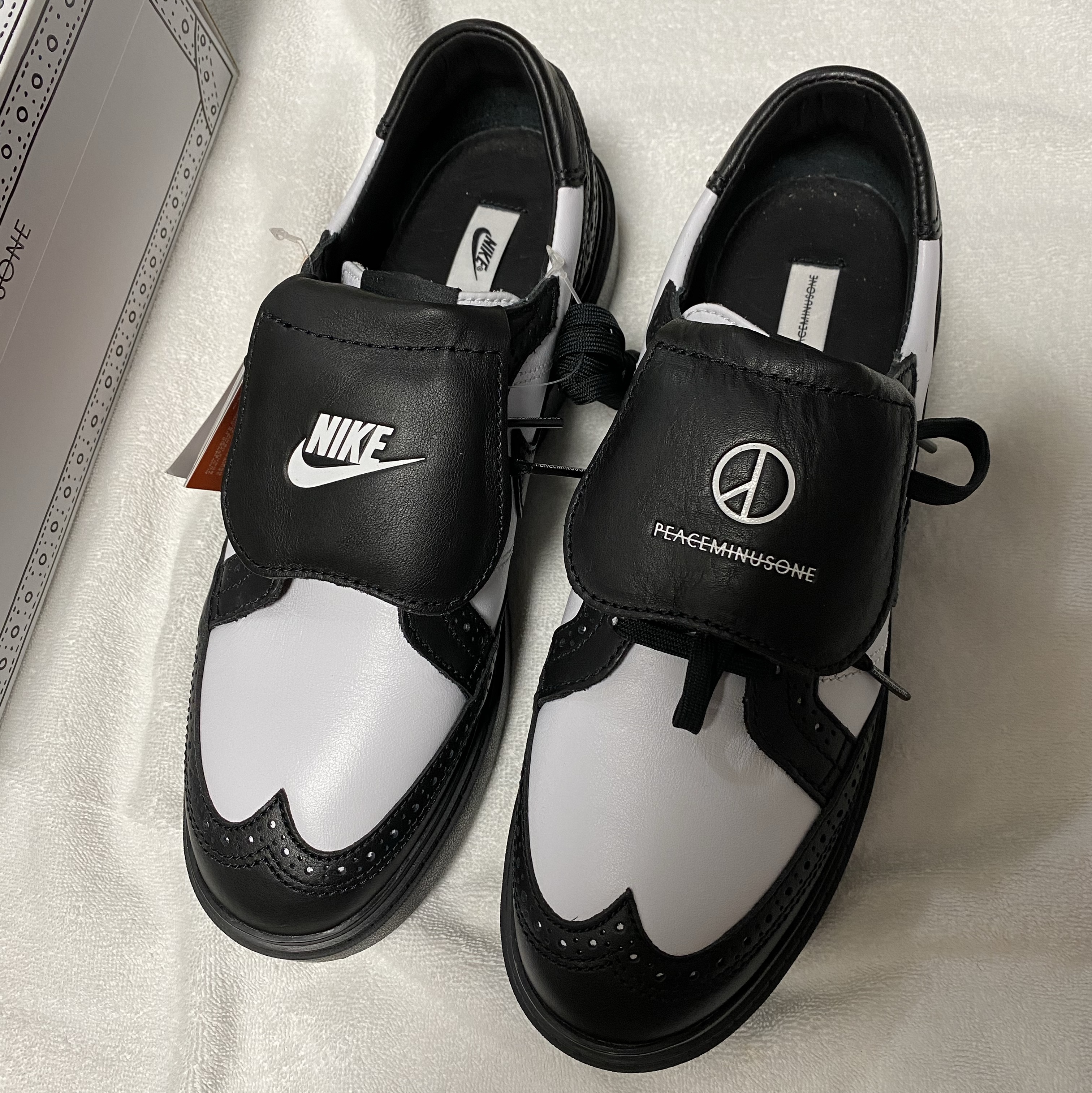 Nike x Peaceminusone Kwondo1 Black and White 착용 스타일