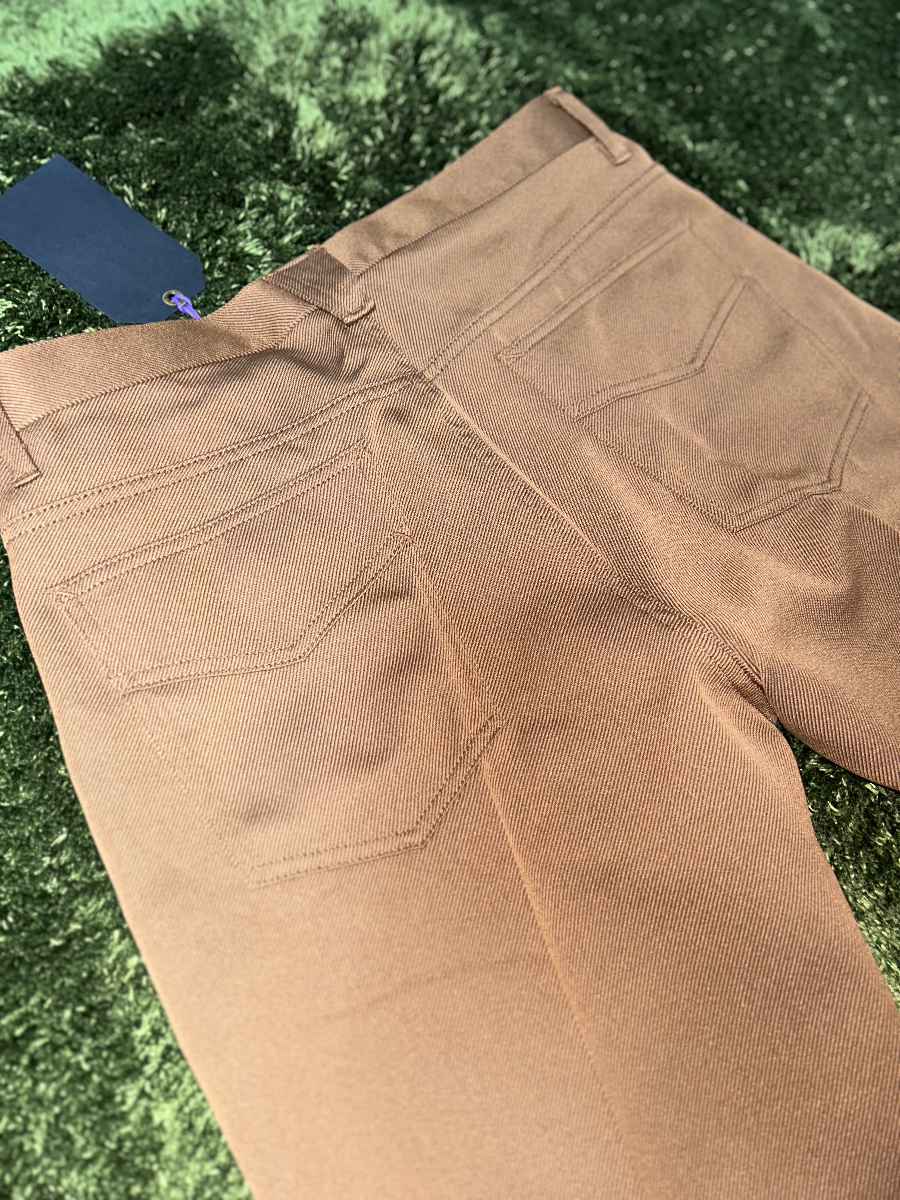 Needles Poly Twill Straight Pants Brown 착용 스타일 - 7